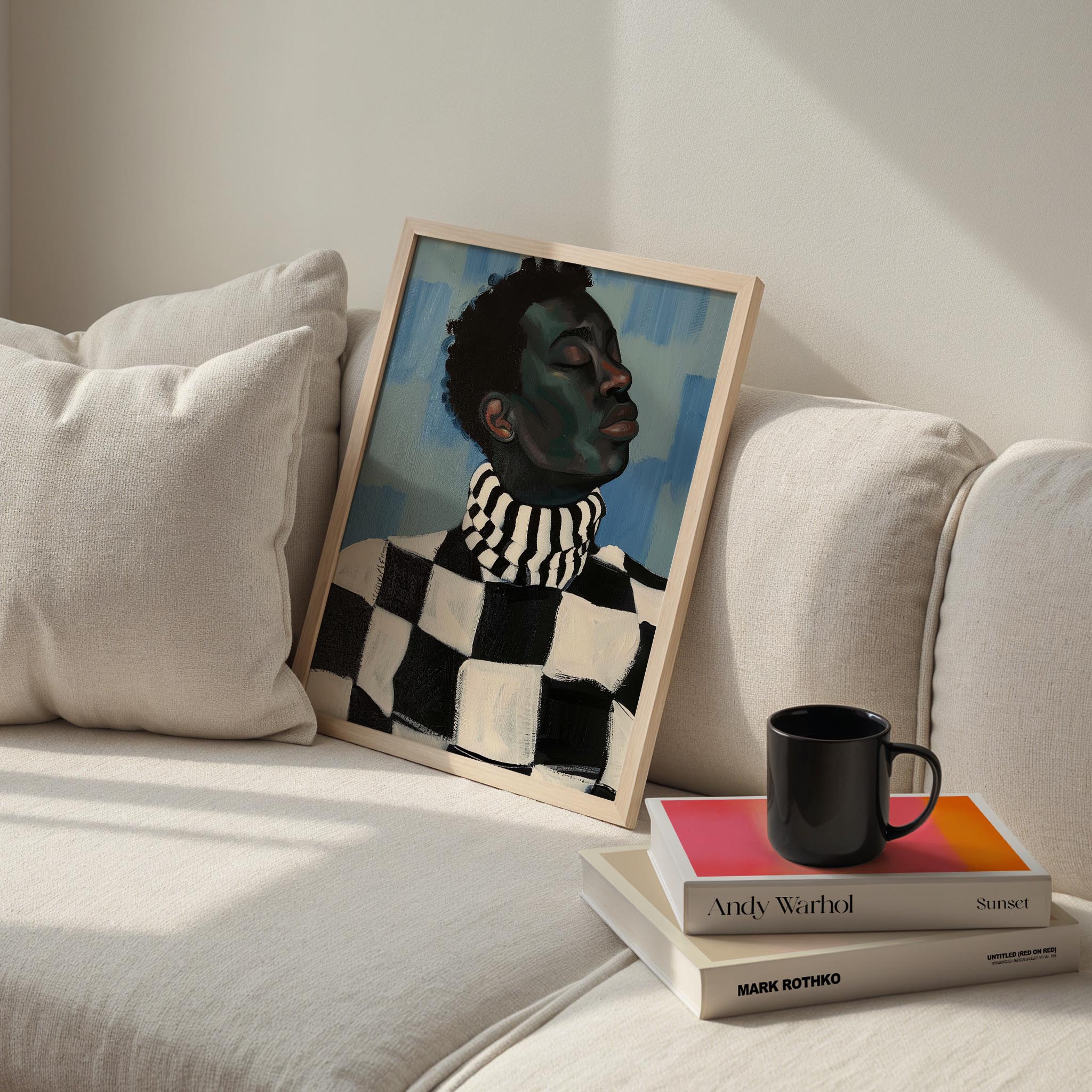 Erkek Portre X - Geometrik Afro