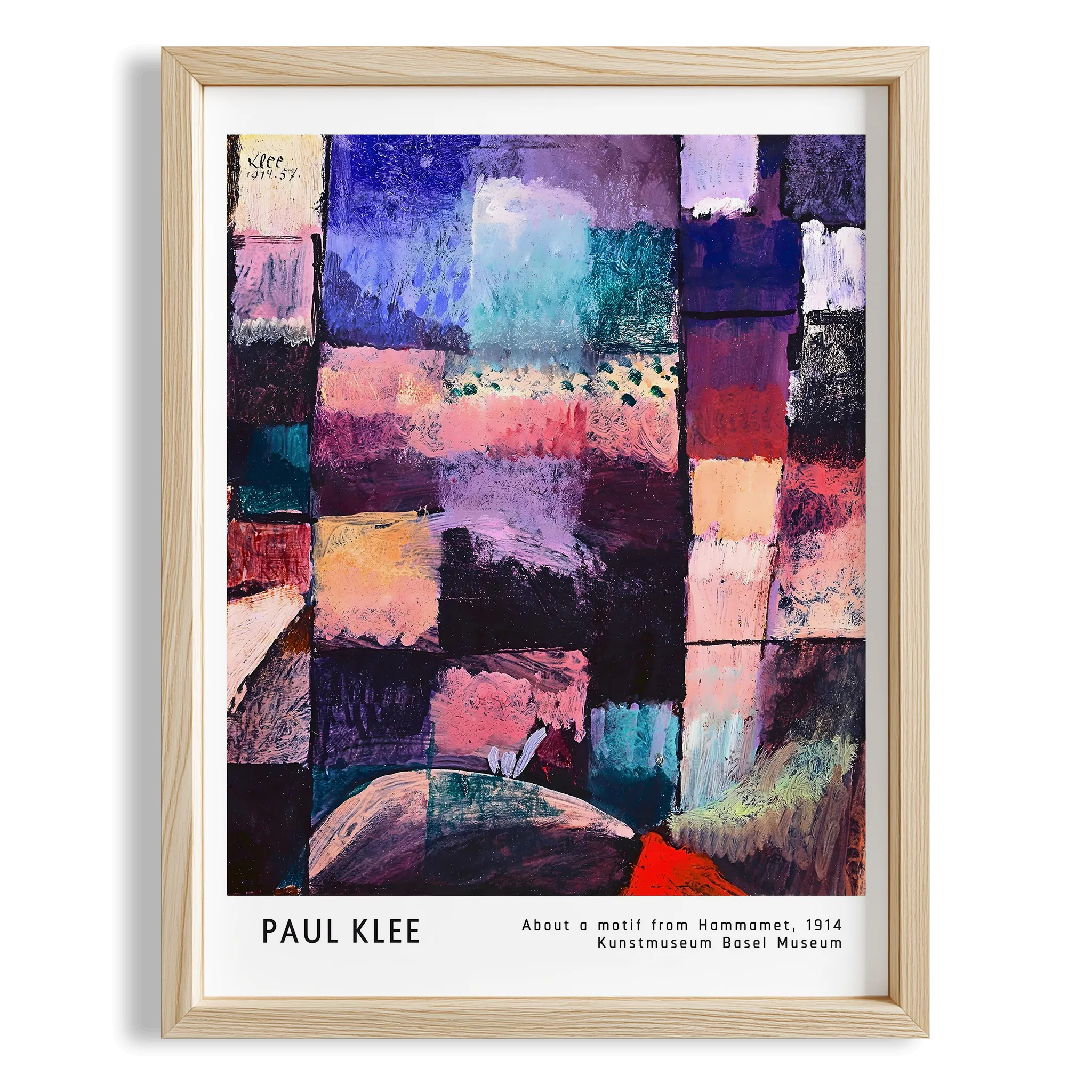 Paul Klee Hammamet Motifi Üzerine 1914 Suluboya I Duvar Tablosu