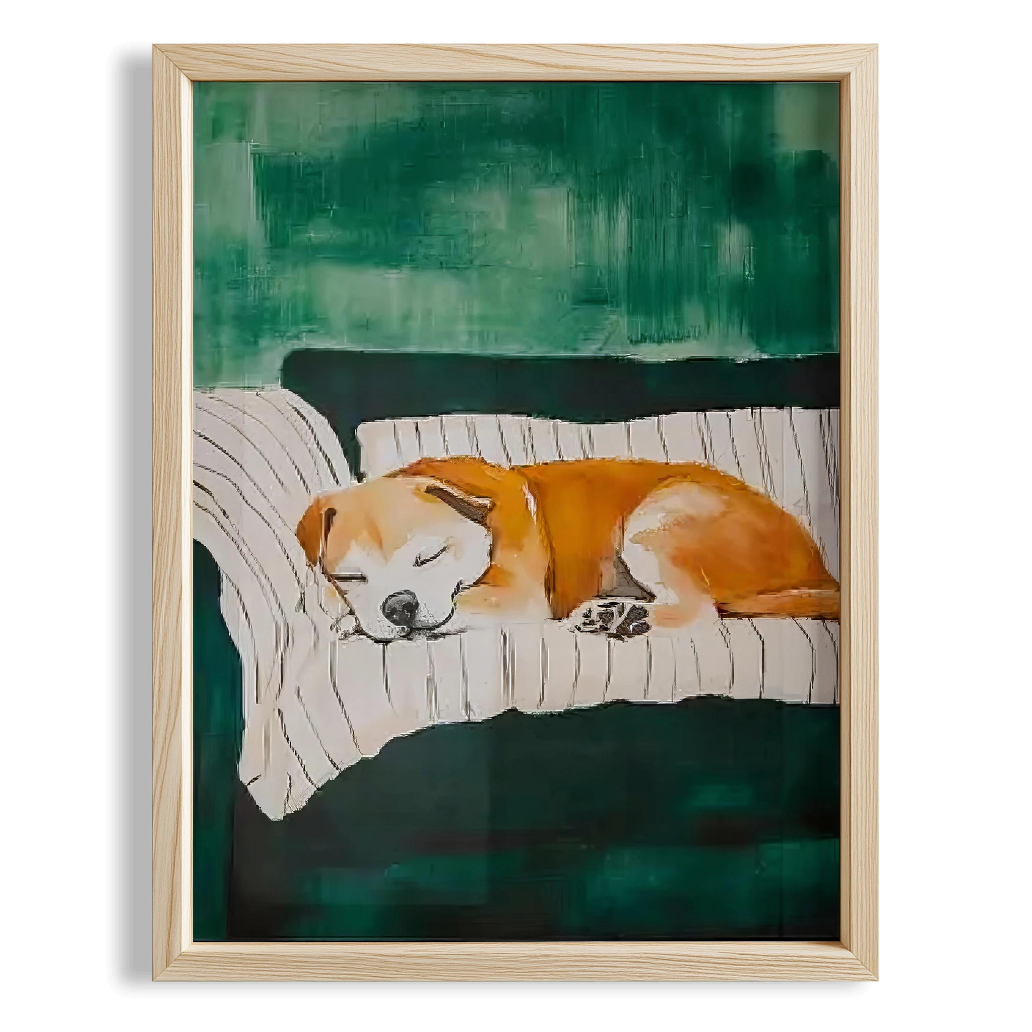 Köpek Portre IV - Yavru Boxer Çizgili Zümrüt