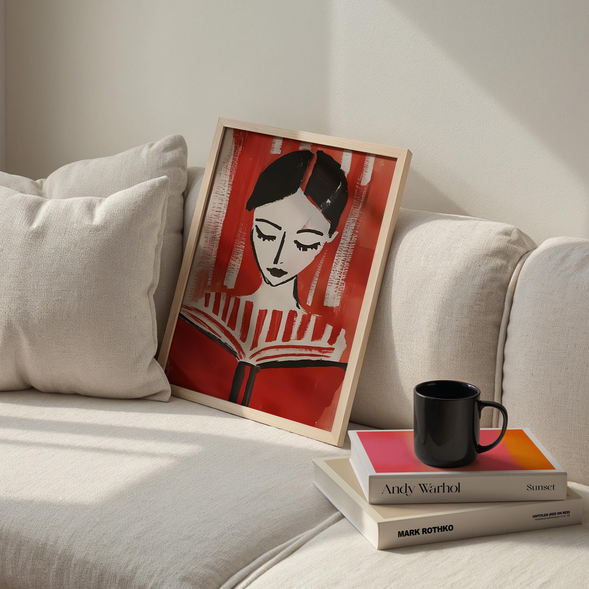 Kadın Portre L - Kırmızı Kitap