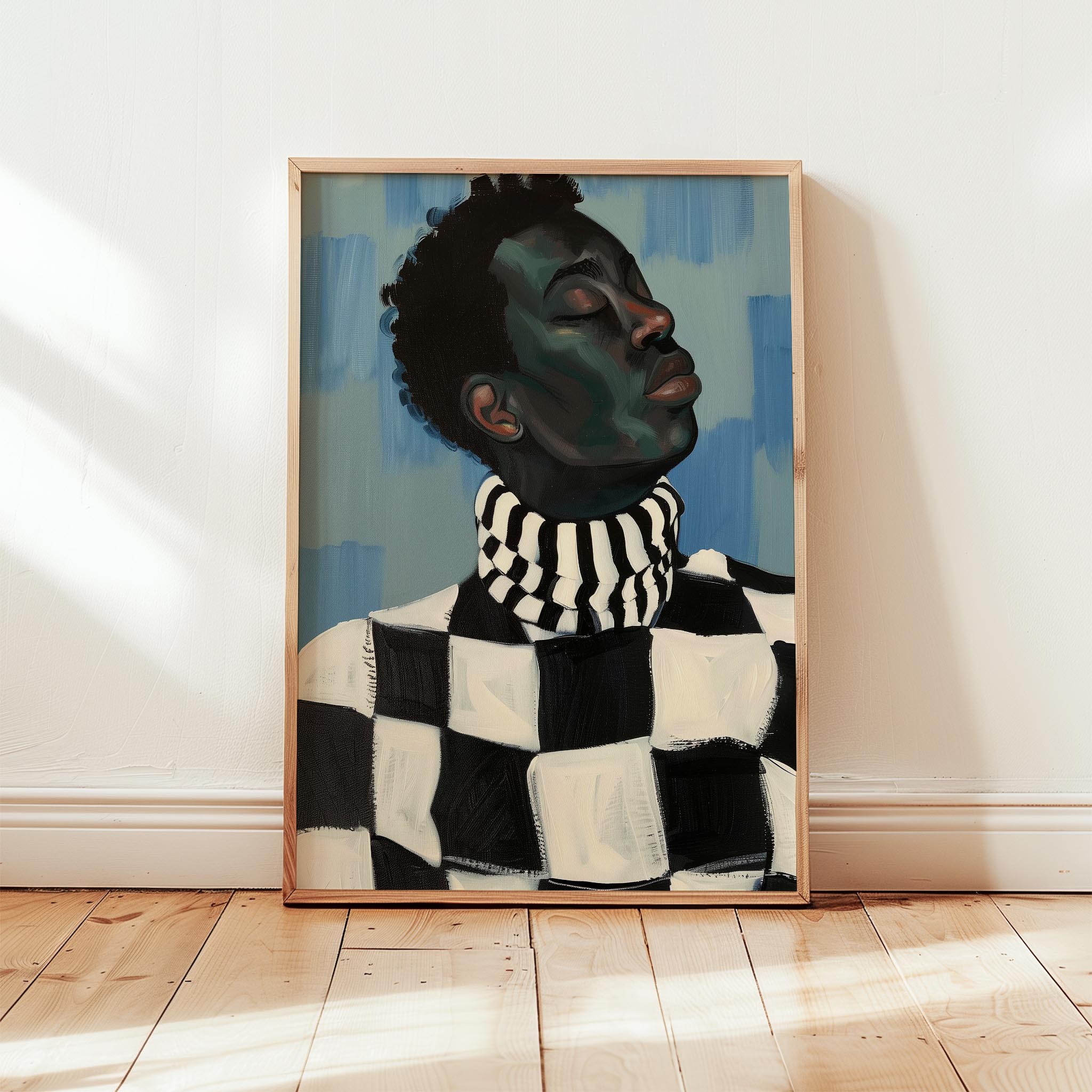 Erkek Portre X - Geometrik Afro