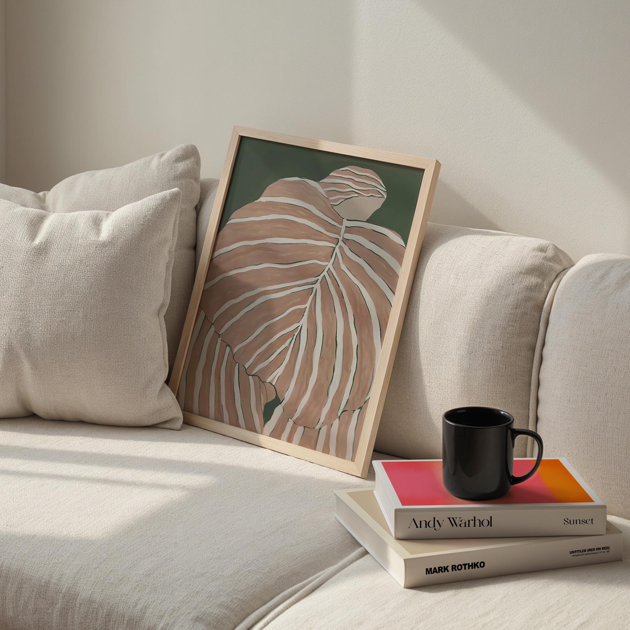 Terakota Çizgili Figür I - Zümrüt