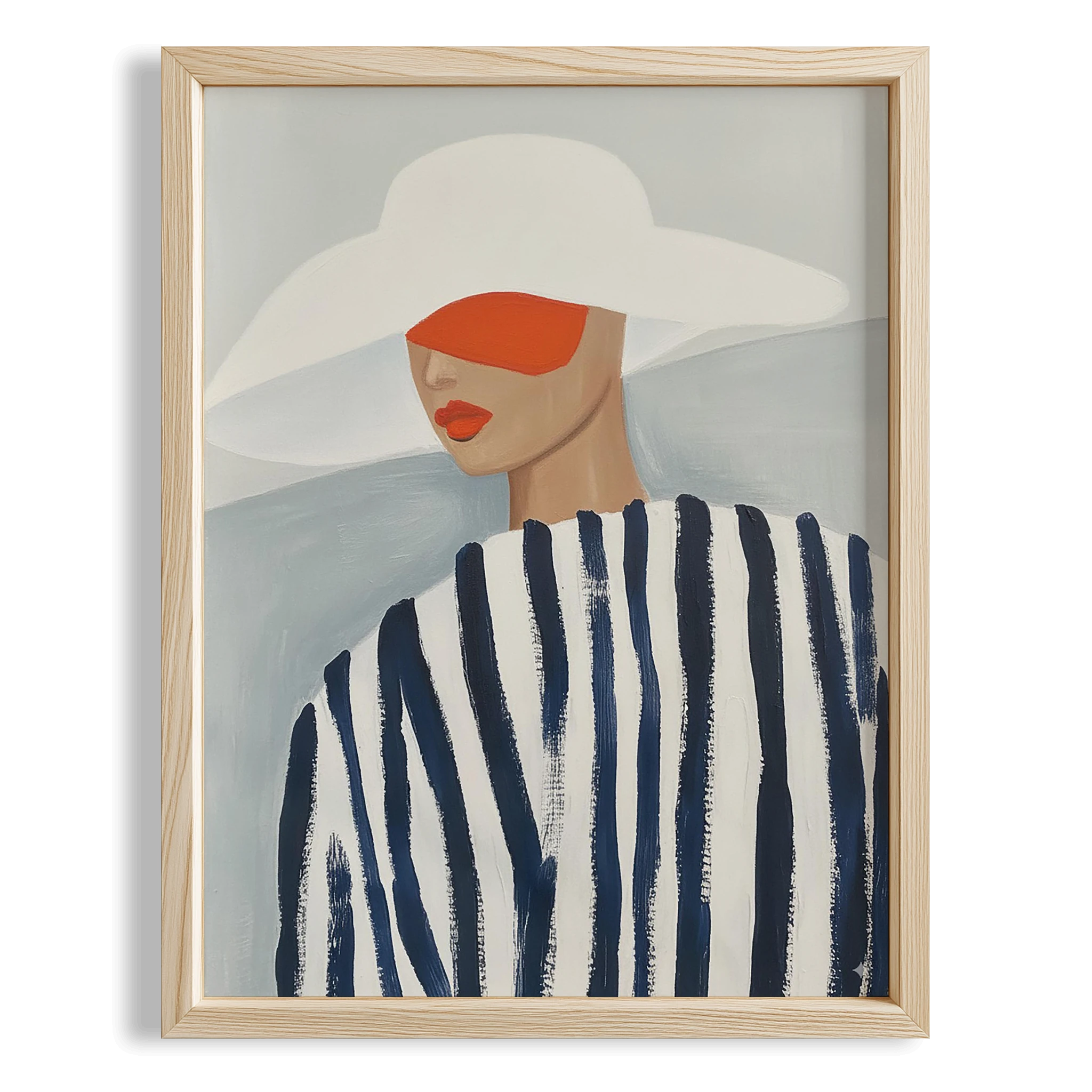Kadın Portre XXIV - Çizgili