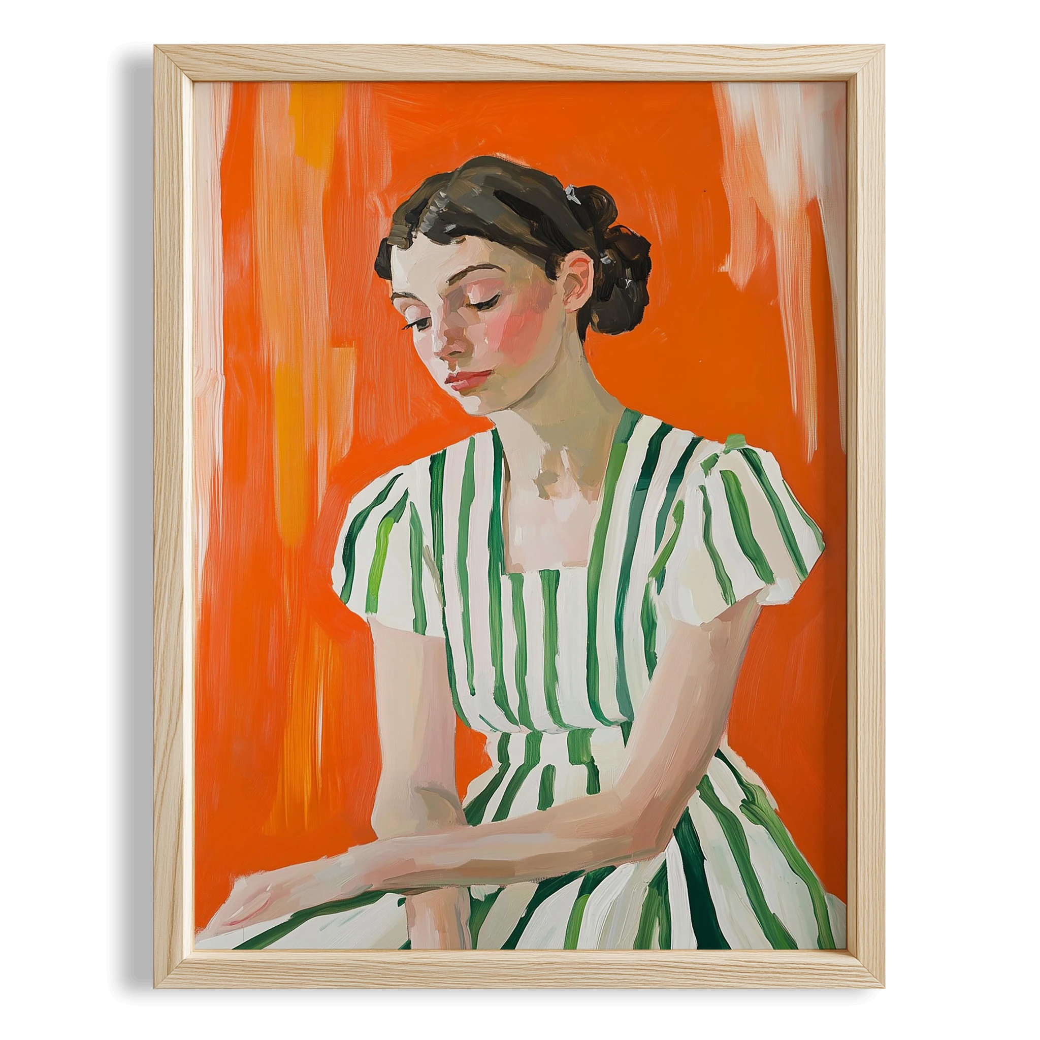 Kadın Portre XVIII - Turuncu