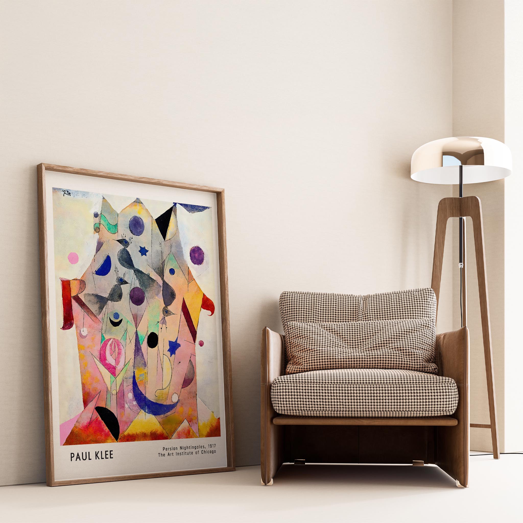 Paul Klee Fars Bülbülleri 1917 Suluboya I Duvar Tablosu