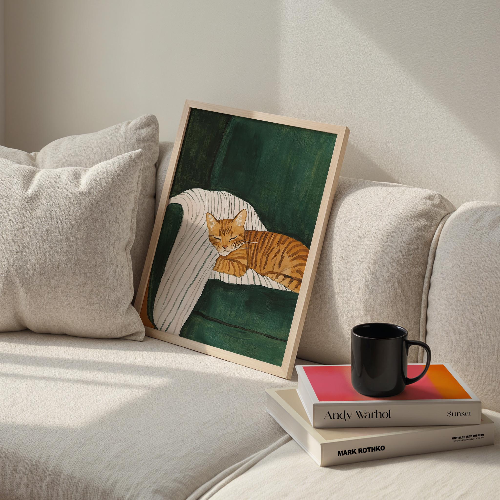 Kedi Portre VII - Sarman Çizgili