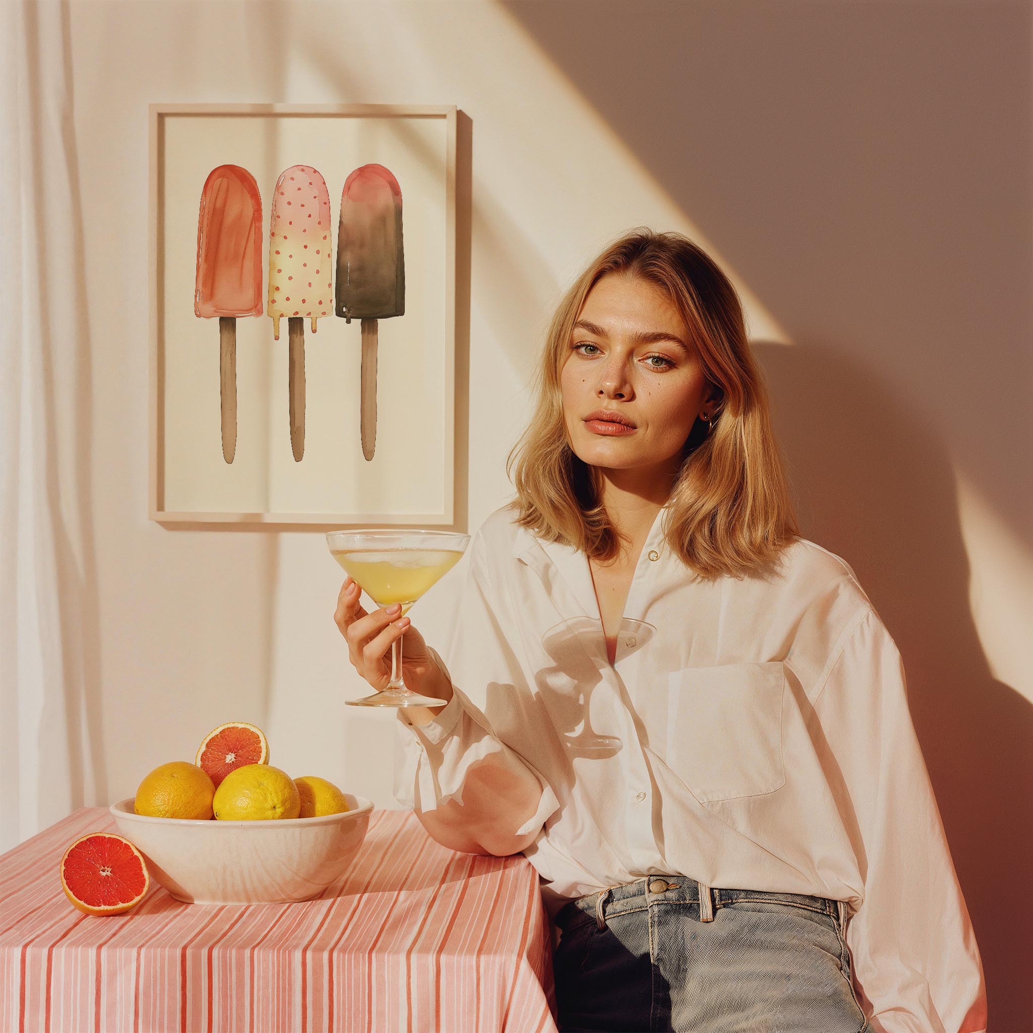 Renkli Dondurmalar Maximalist Mutfak Duvar Tablosu II