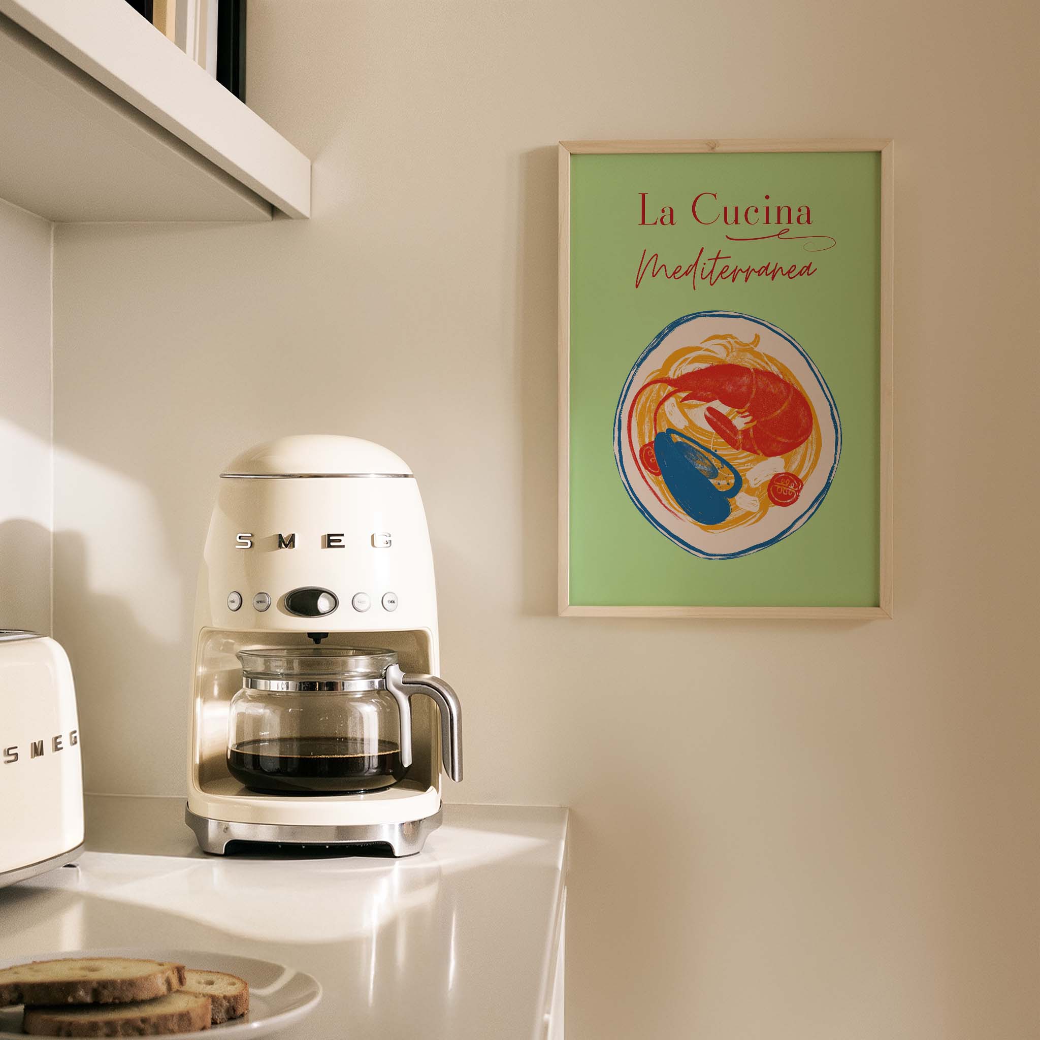 La Cucina Mediterranea Akdeniz İtalya Koleksiyonu Mutfak Duvar Tablosu