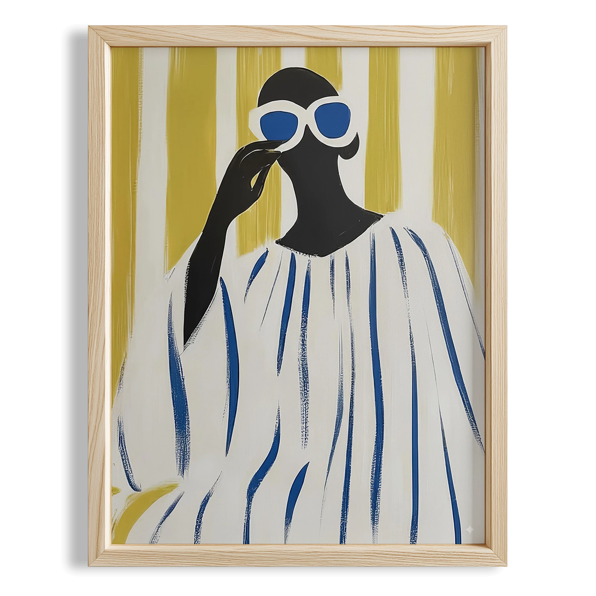 Kadın Portre XXVII - Çizgili Bohem