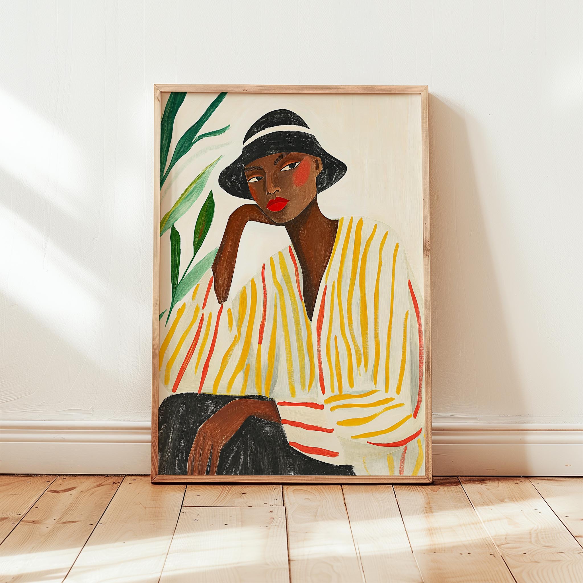 Kadın Portre VI - Afro Bohem