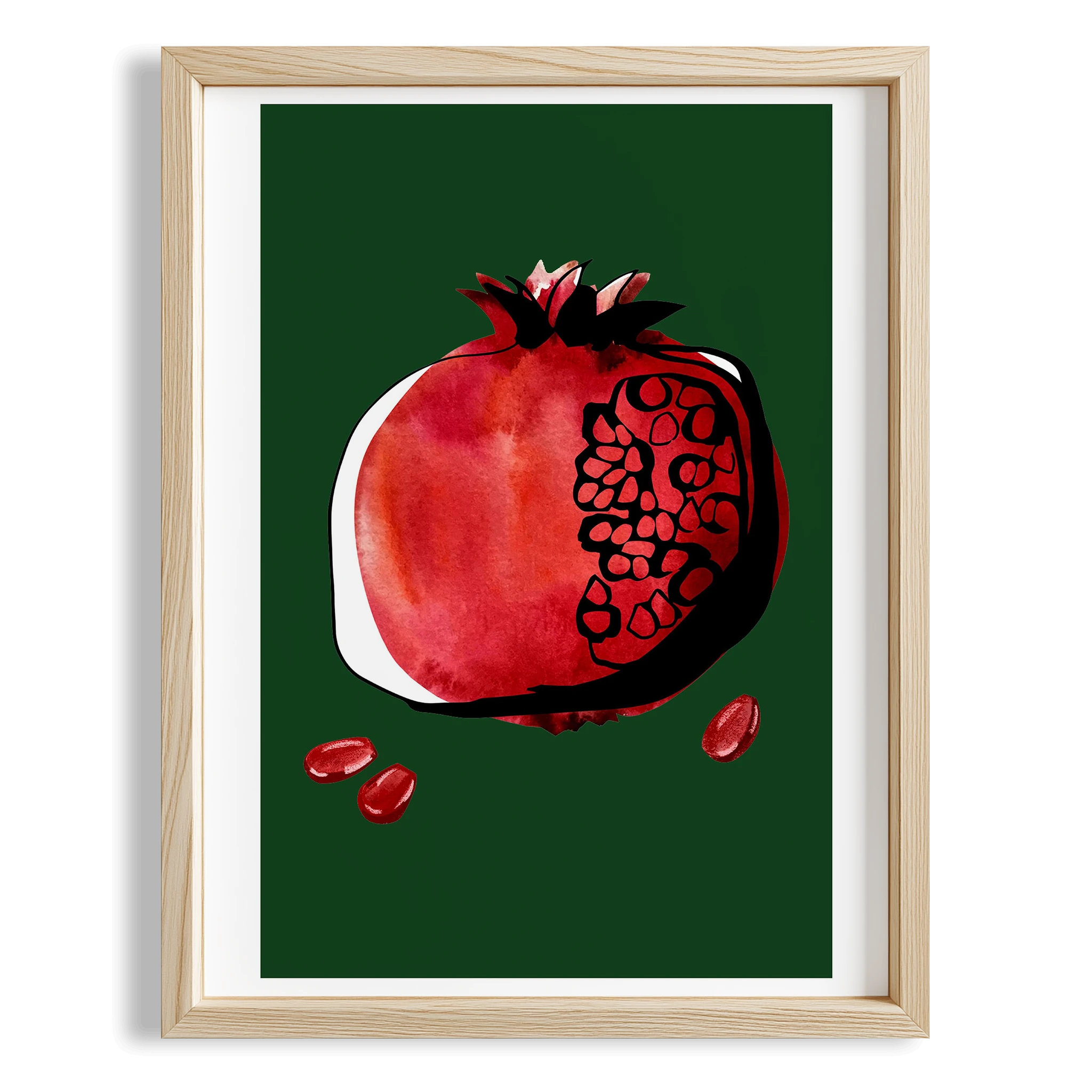 Nar Meyveler Mutfak Duvar Tablosu