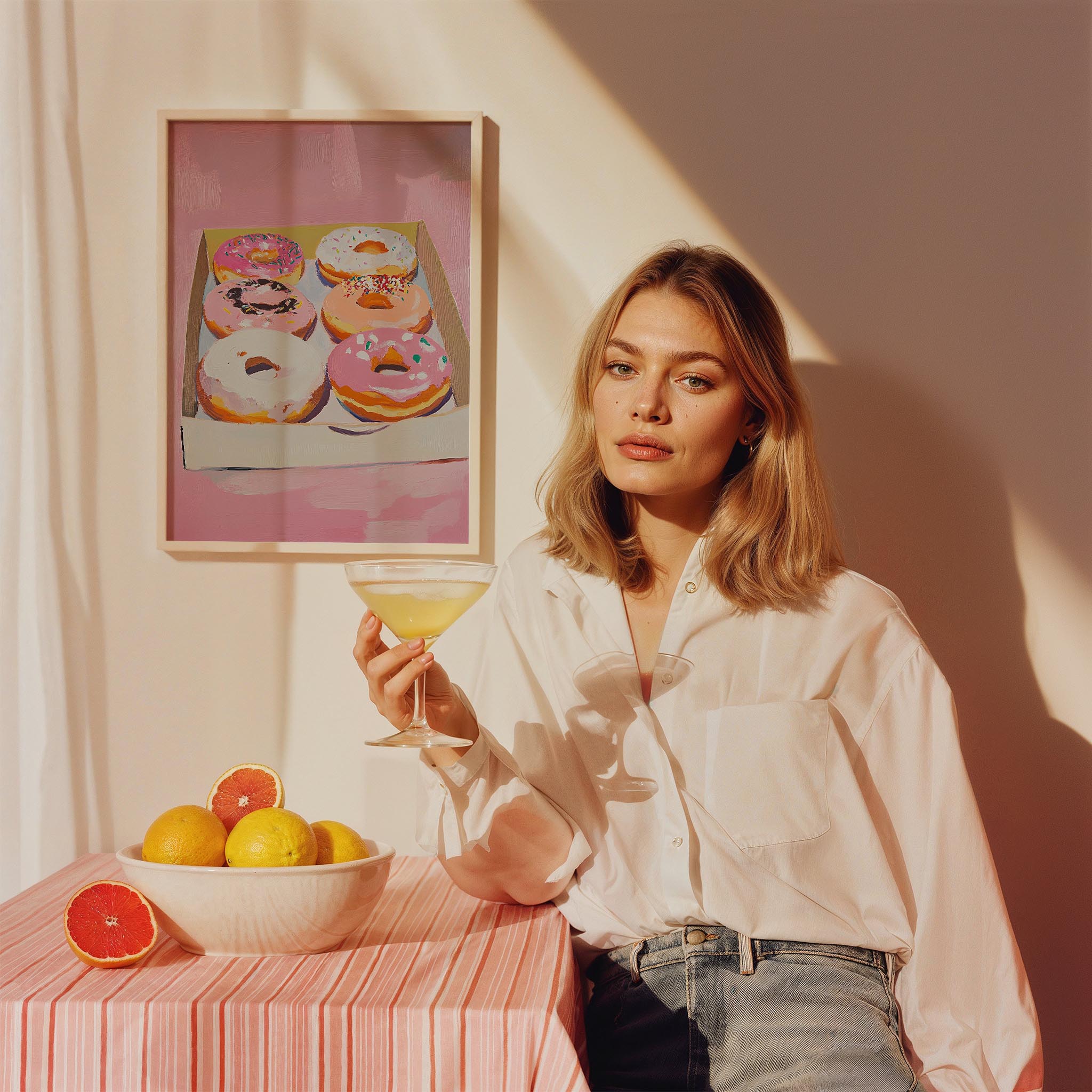 Donut Aşkı Maximalist - Duvar Tablosu