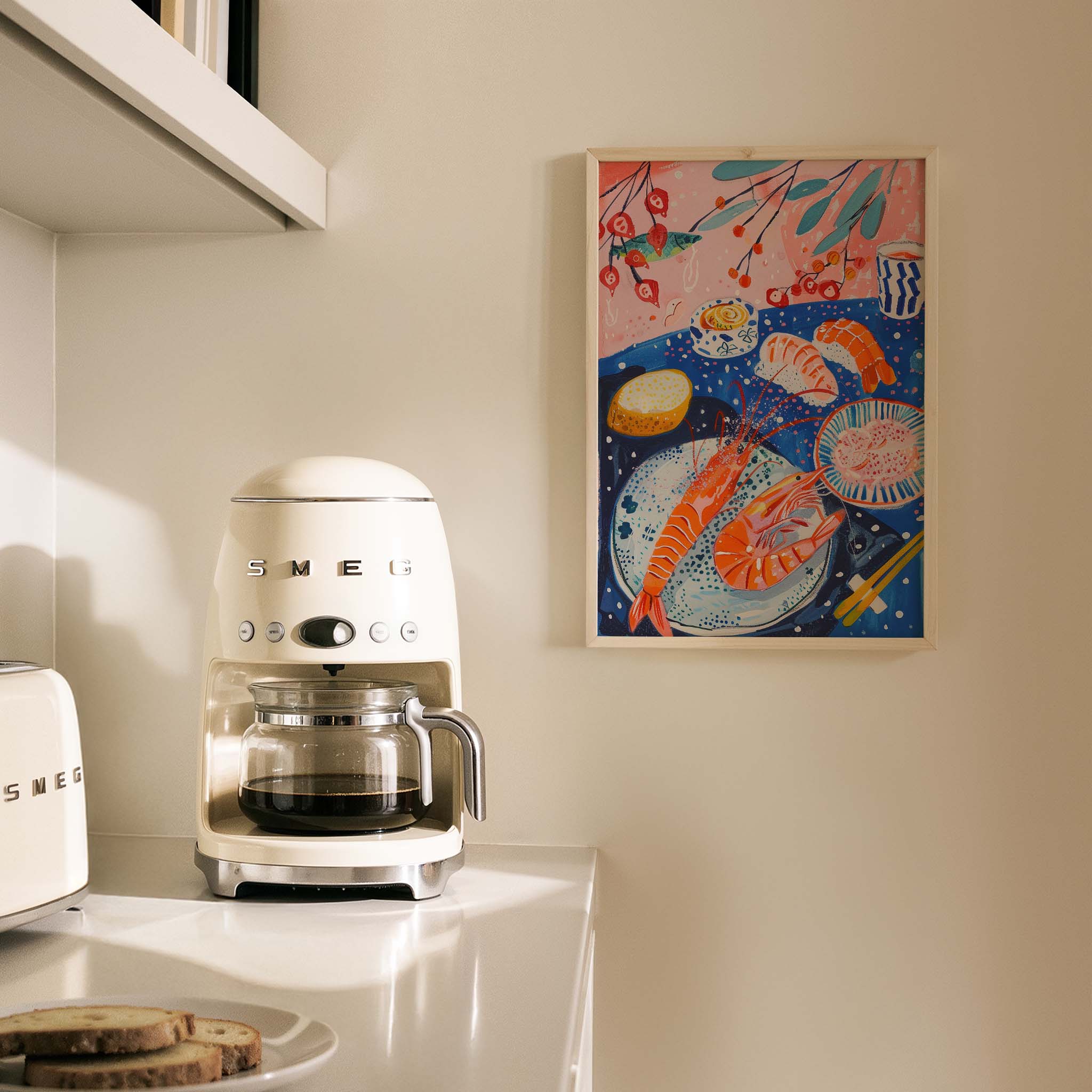 Akdeniz Sofrası Maximalist Mutfak Duvar Tablosu