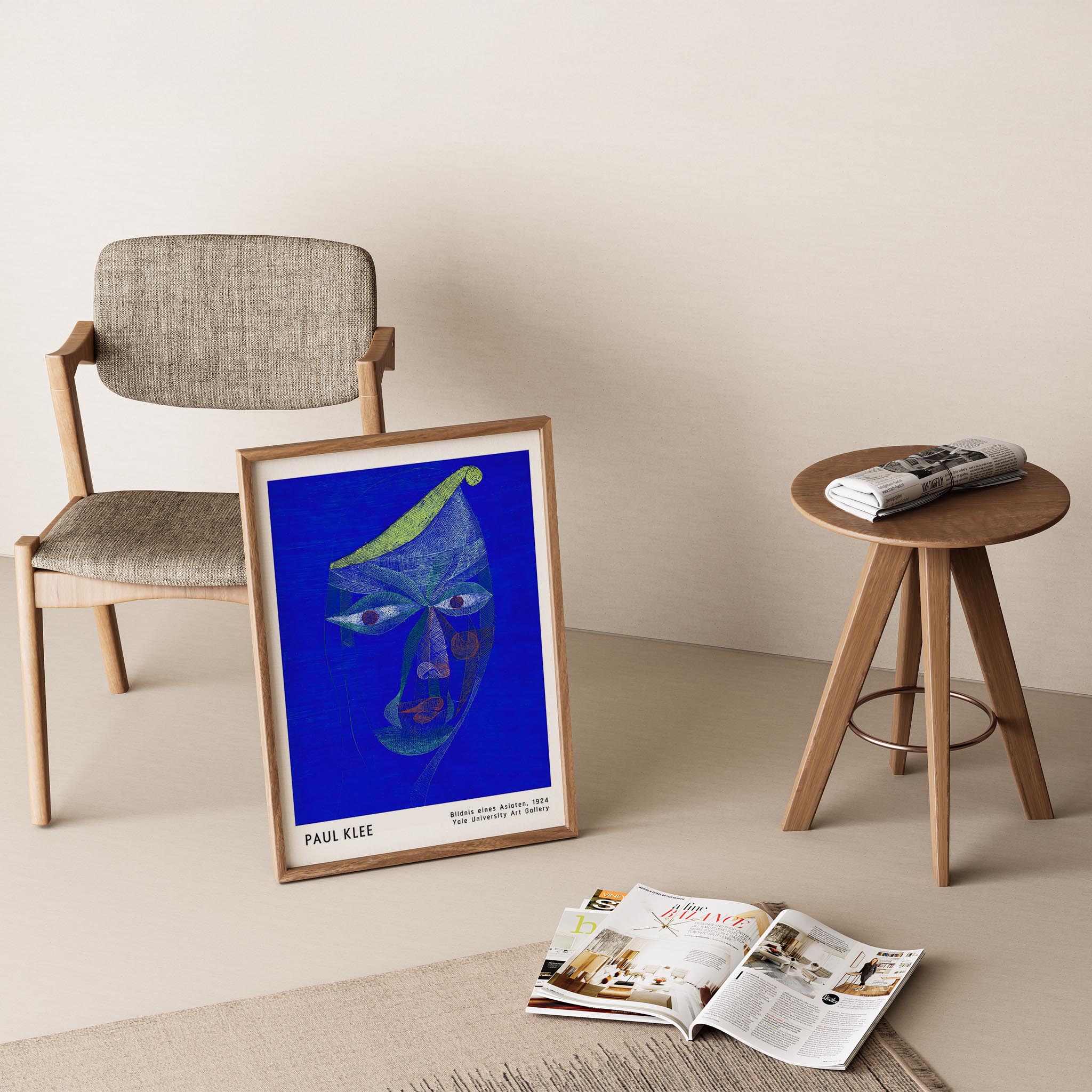 Paul Klee Sadece Körlük 1924 Suluboya I Duvar Tablosu