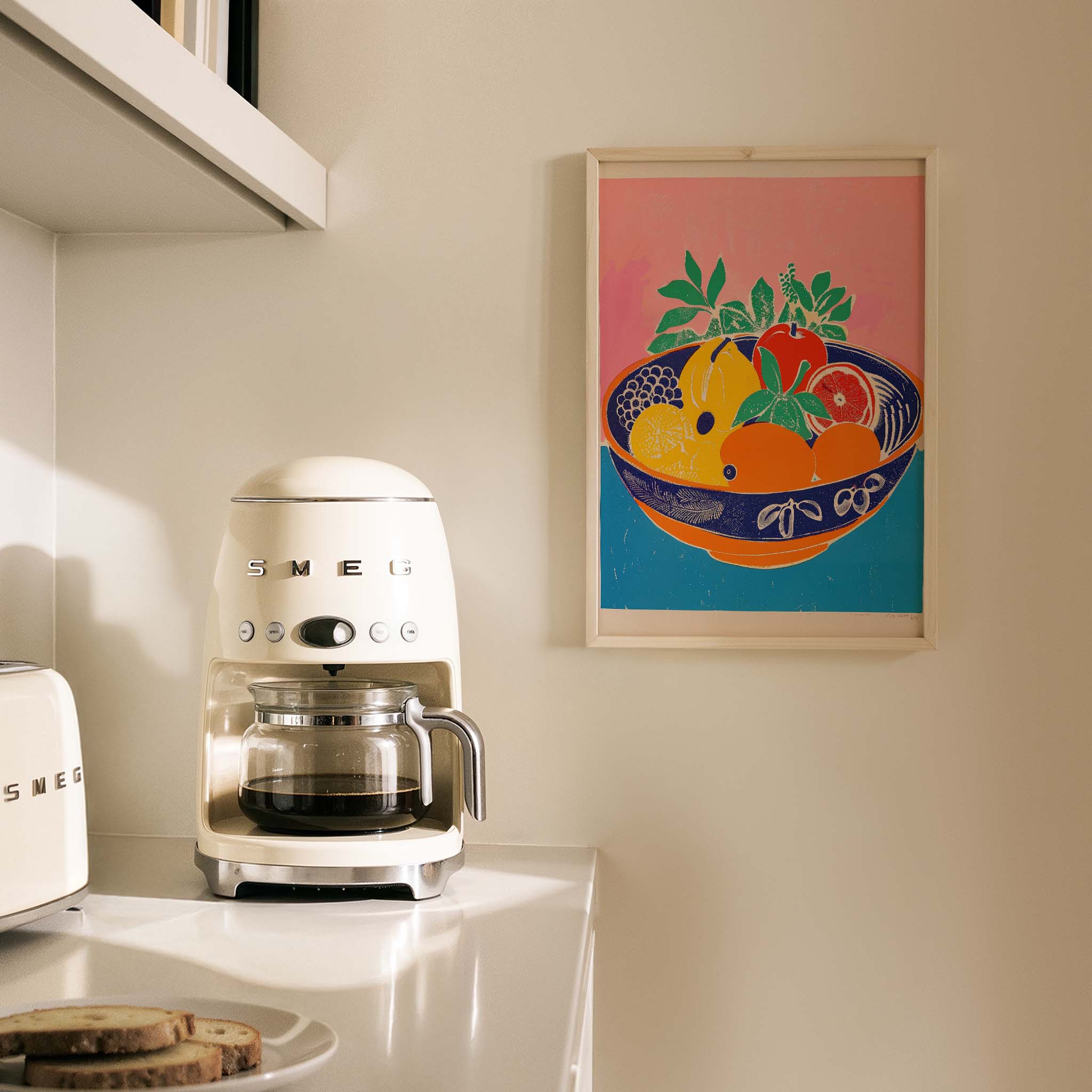 Meyve Kasesi Modern Mutfak Duvar Tablosu