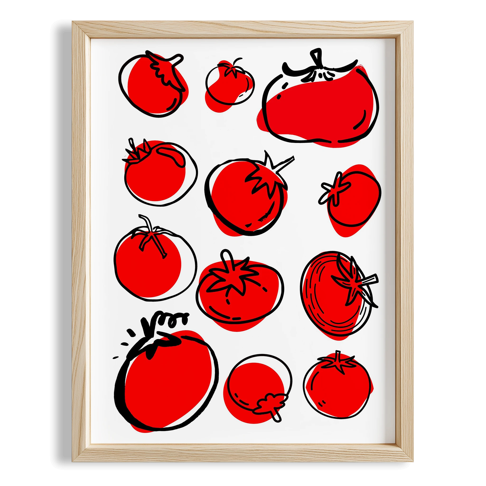 Pomodoro Domates I Mutfak Duvar Tablosu