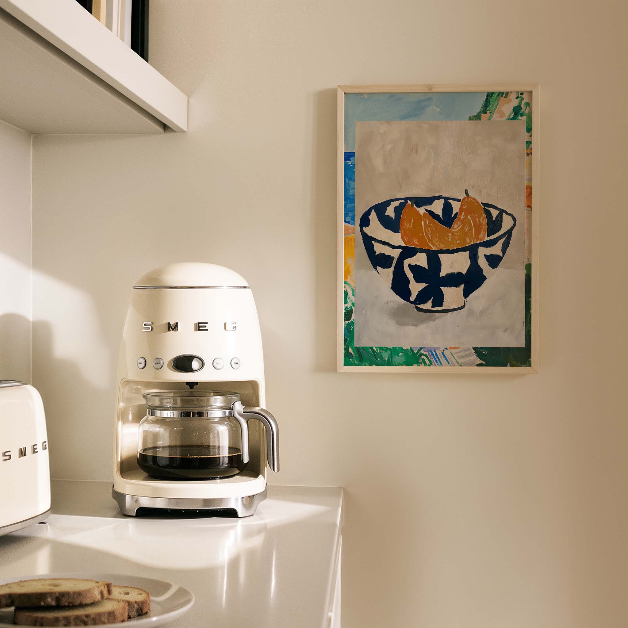 Seramik Kasede Tropikal Meyveler Akdeniz Koleksiyonu Mutfak Duvar Tablosu II