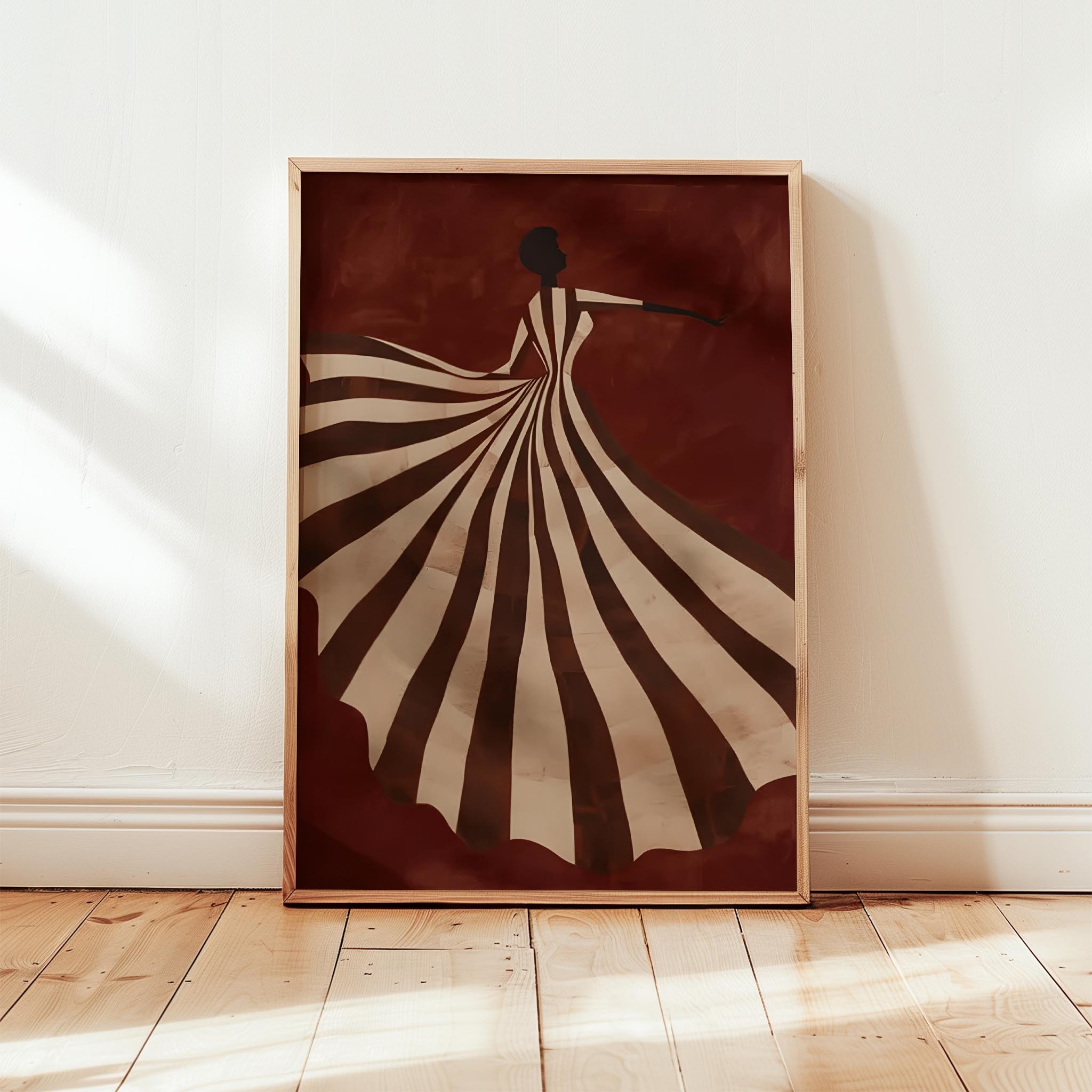 Soyut Elbise XX - Kızıl Zemin