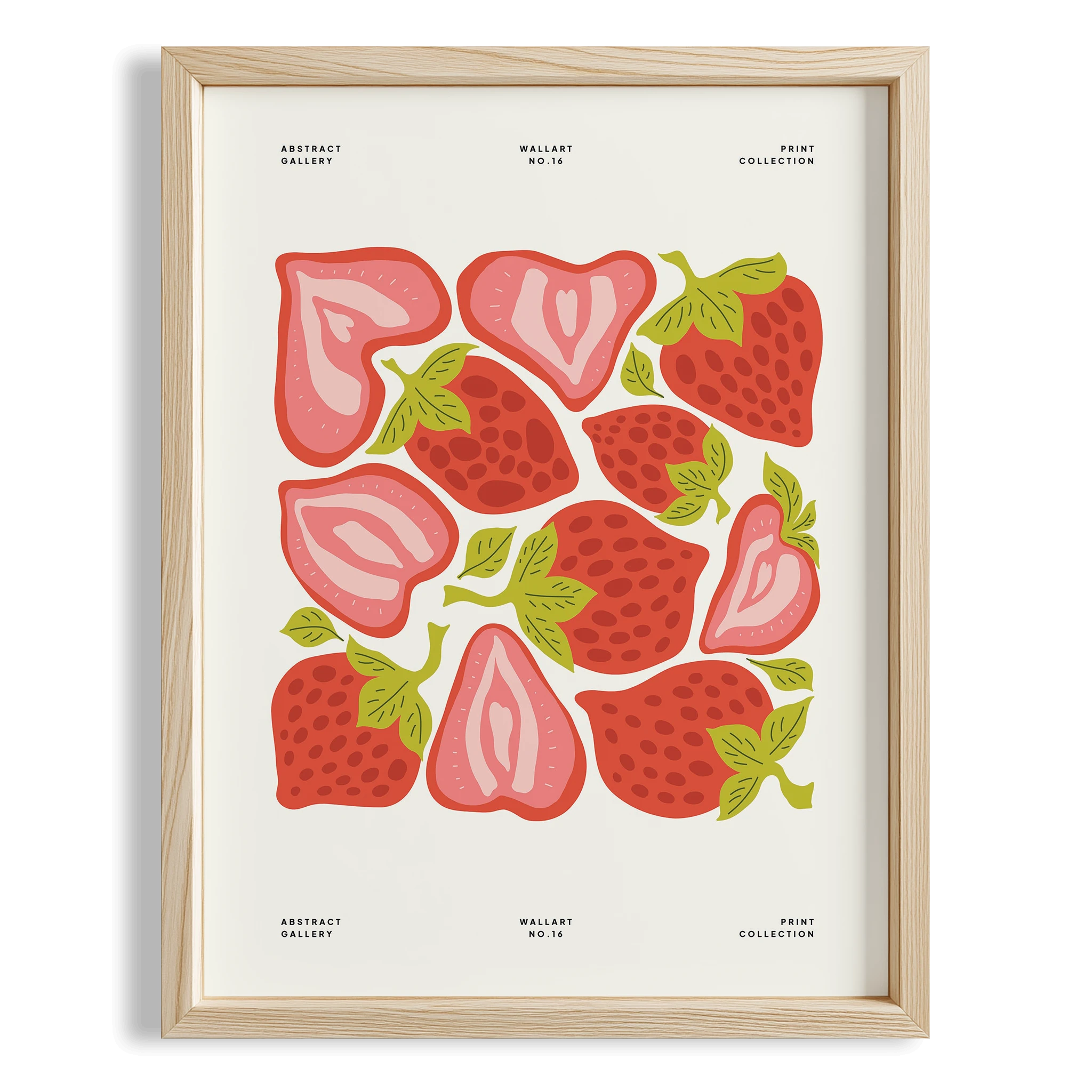 Çilekler Fruits Market Meyveler Mutfak Duvar Tablosu