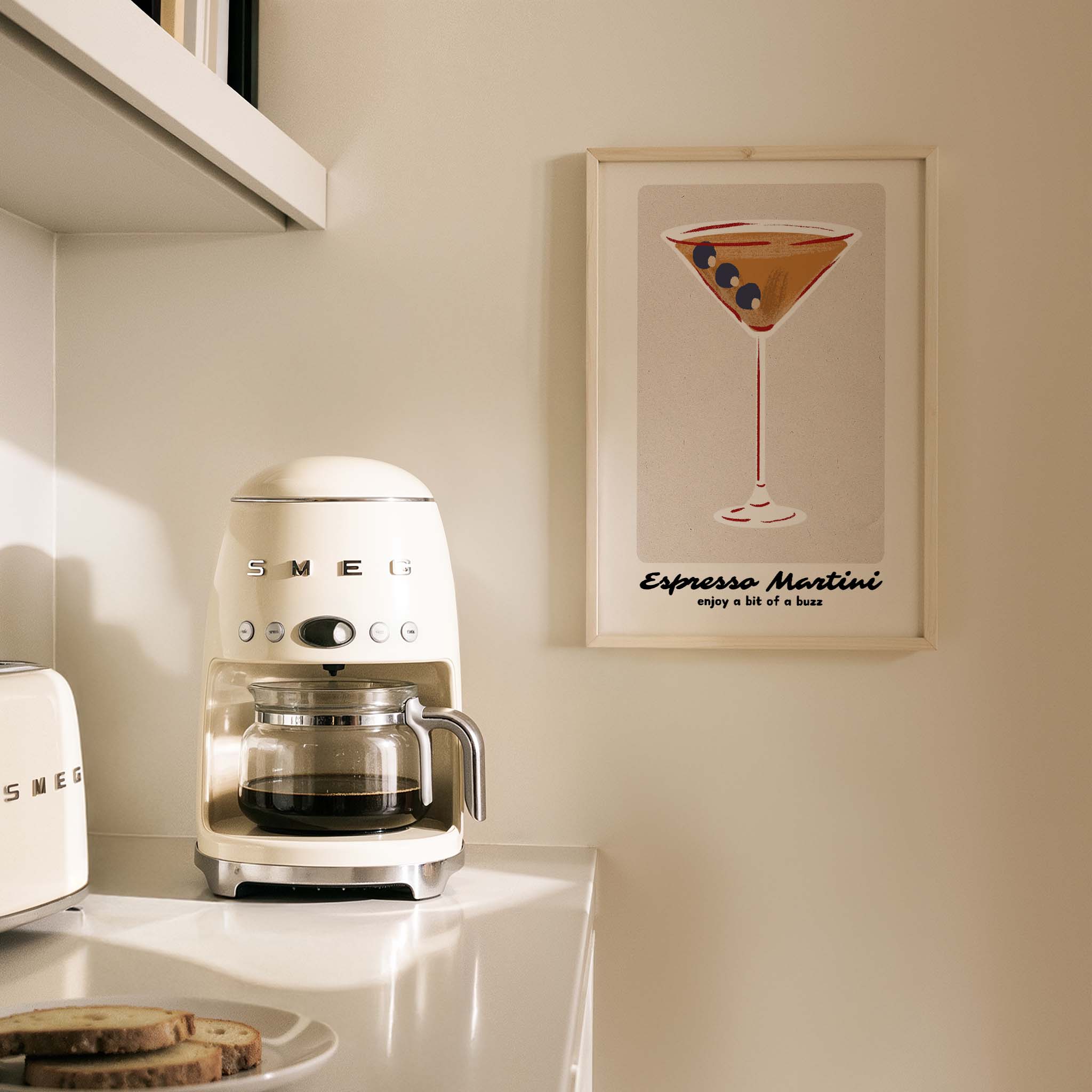 Espresso Martini Kokteyller Mutfak Duvar Tablosu