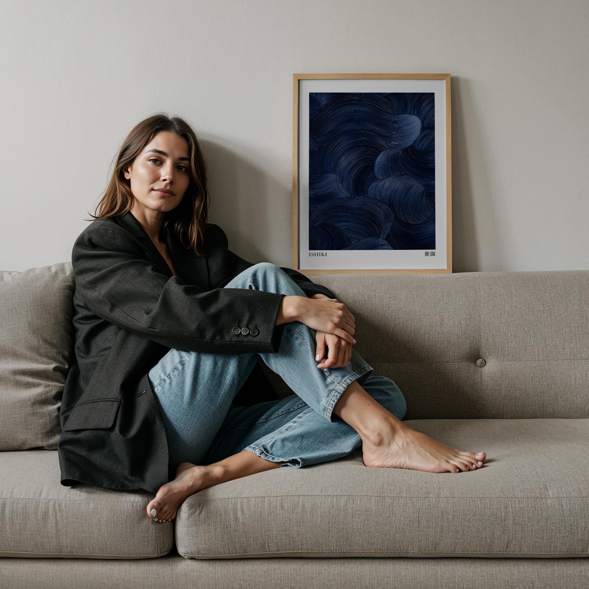 Japandi Mavi IV - Farkındalık