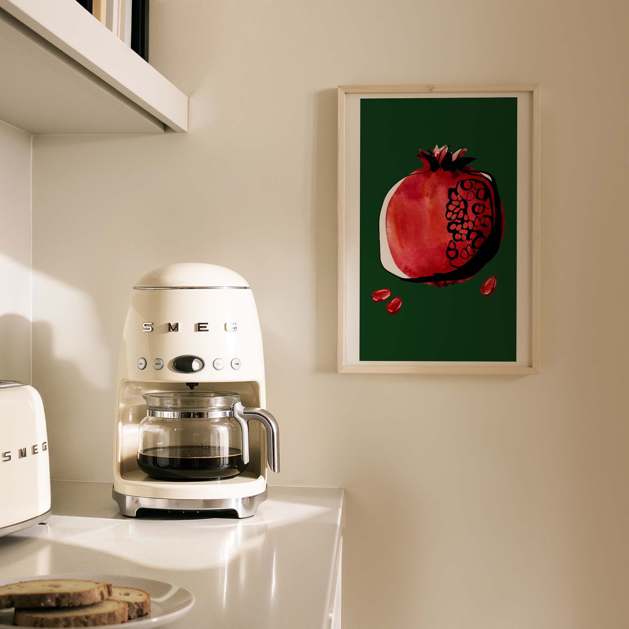 Nar Meyveler Mutfak Duvar Tablosu