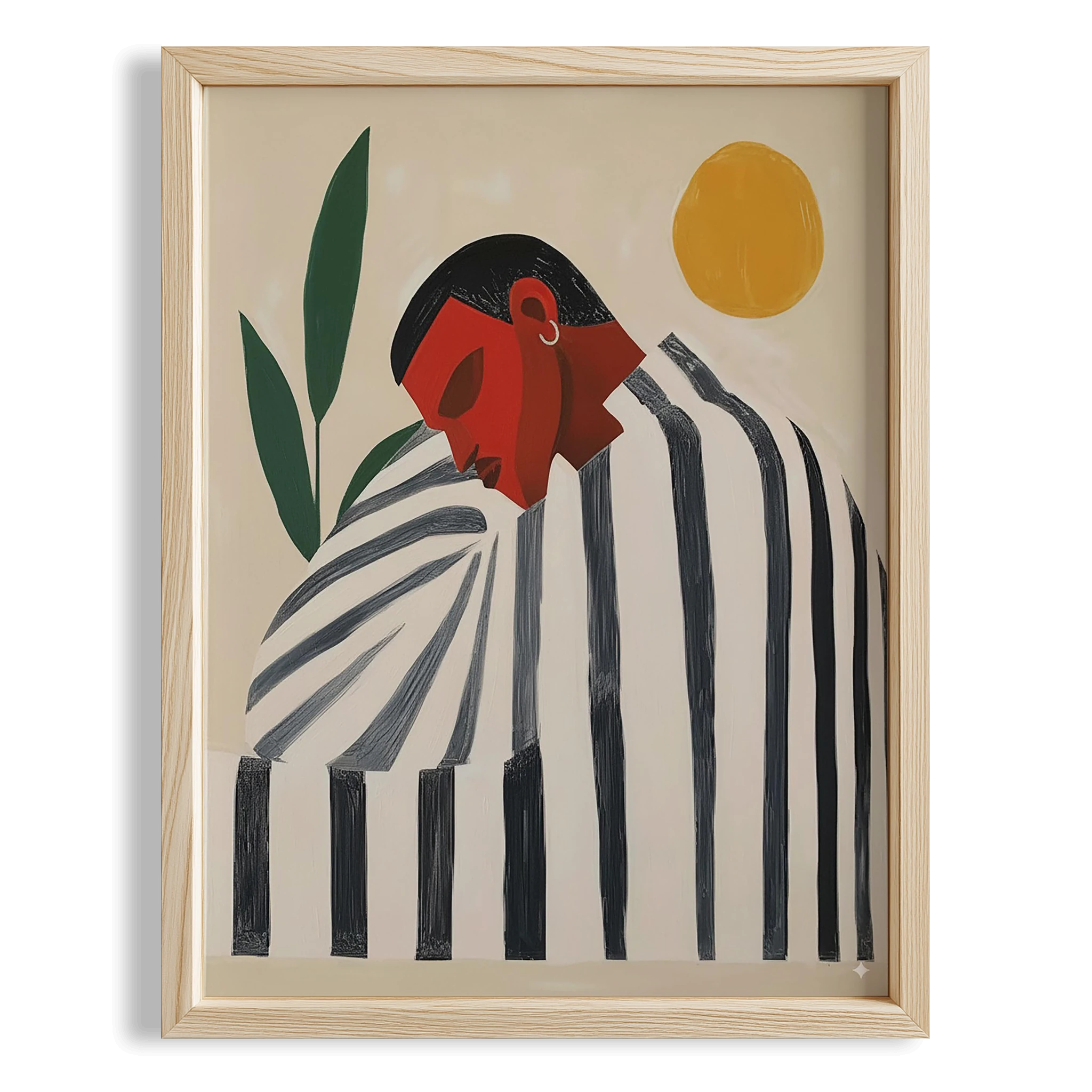 Erkek Portre VIII - Çizgili Bohem