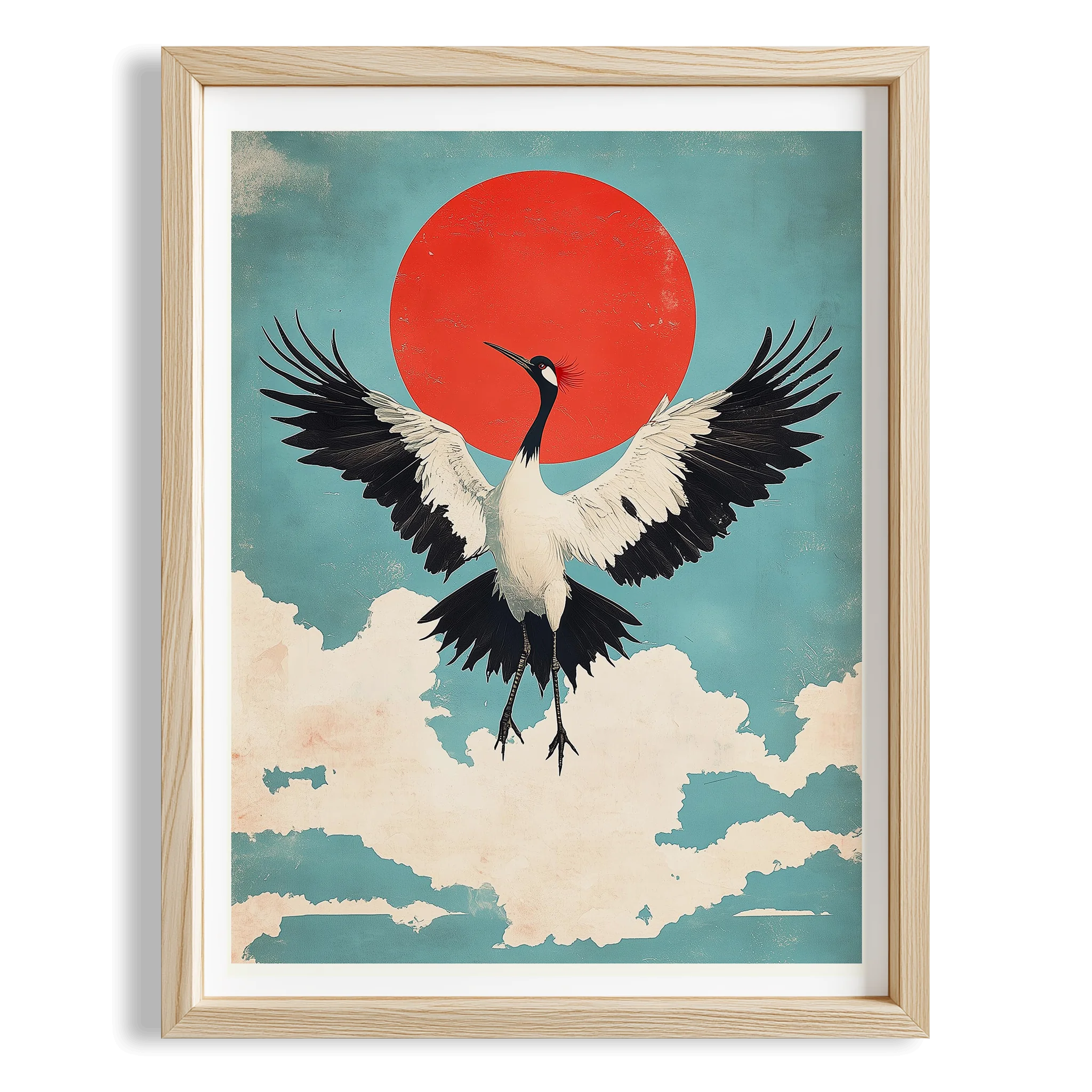 Bulutlarla Turna Kuşu