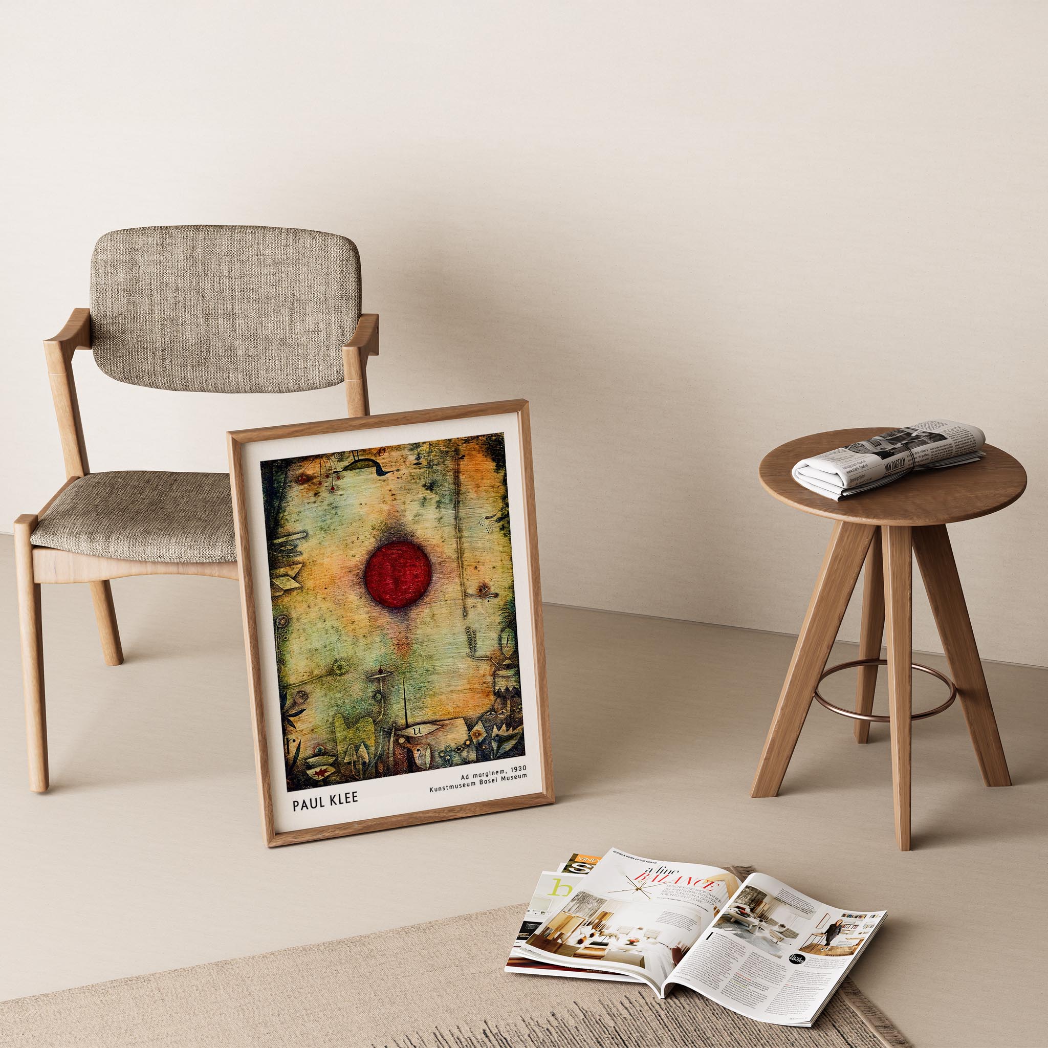 Paul Klee Kenar Notu 1930 Suluboya I Duvar Tablosu