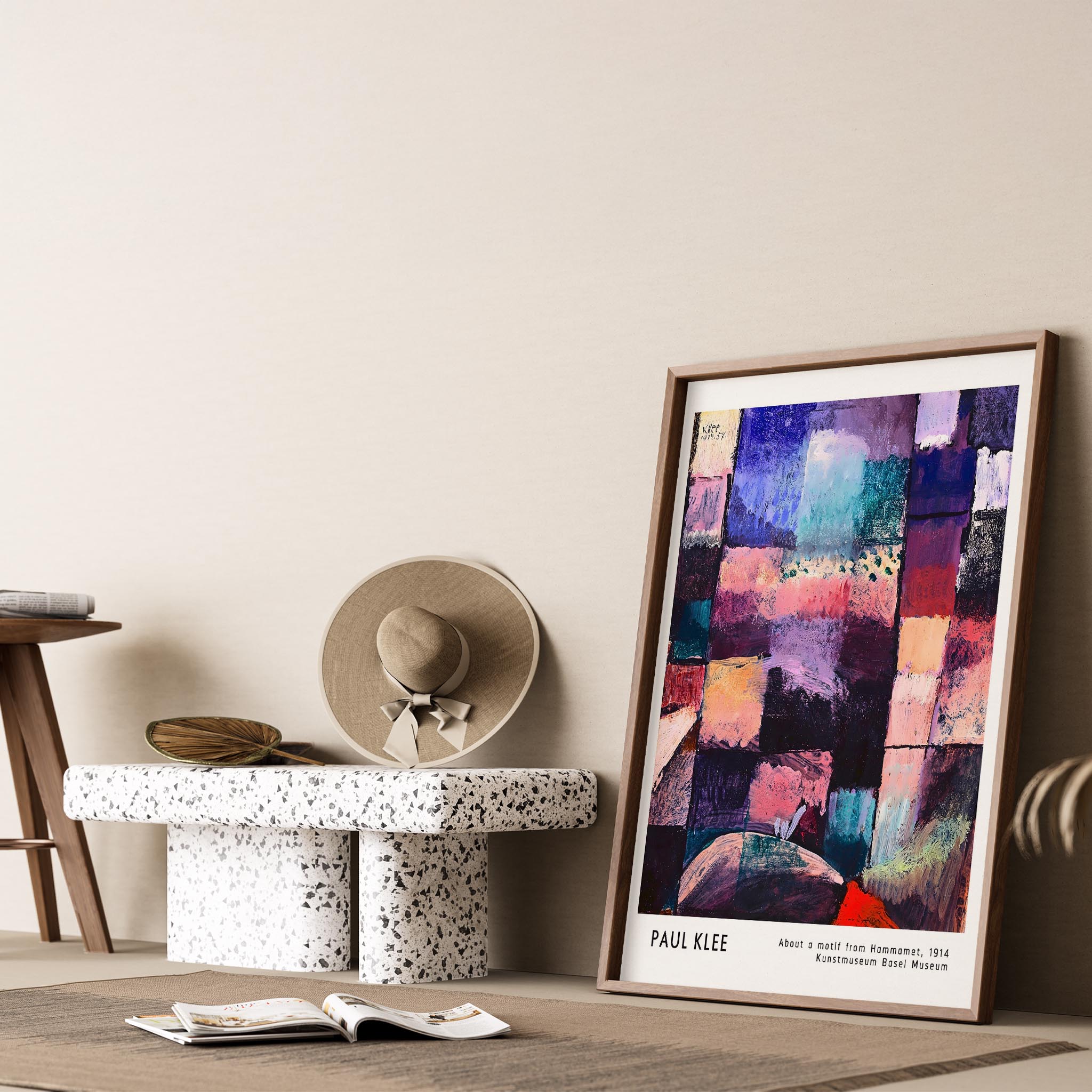 Paul Klee Hammamet Motifi Üzerine 1914 Suluboya I Duvar Tablosu