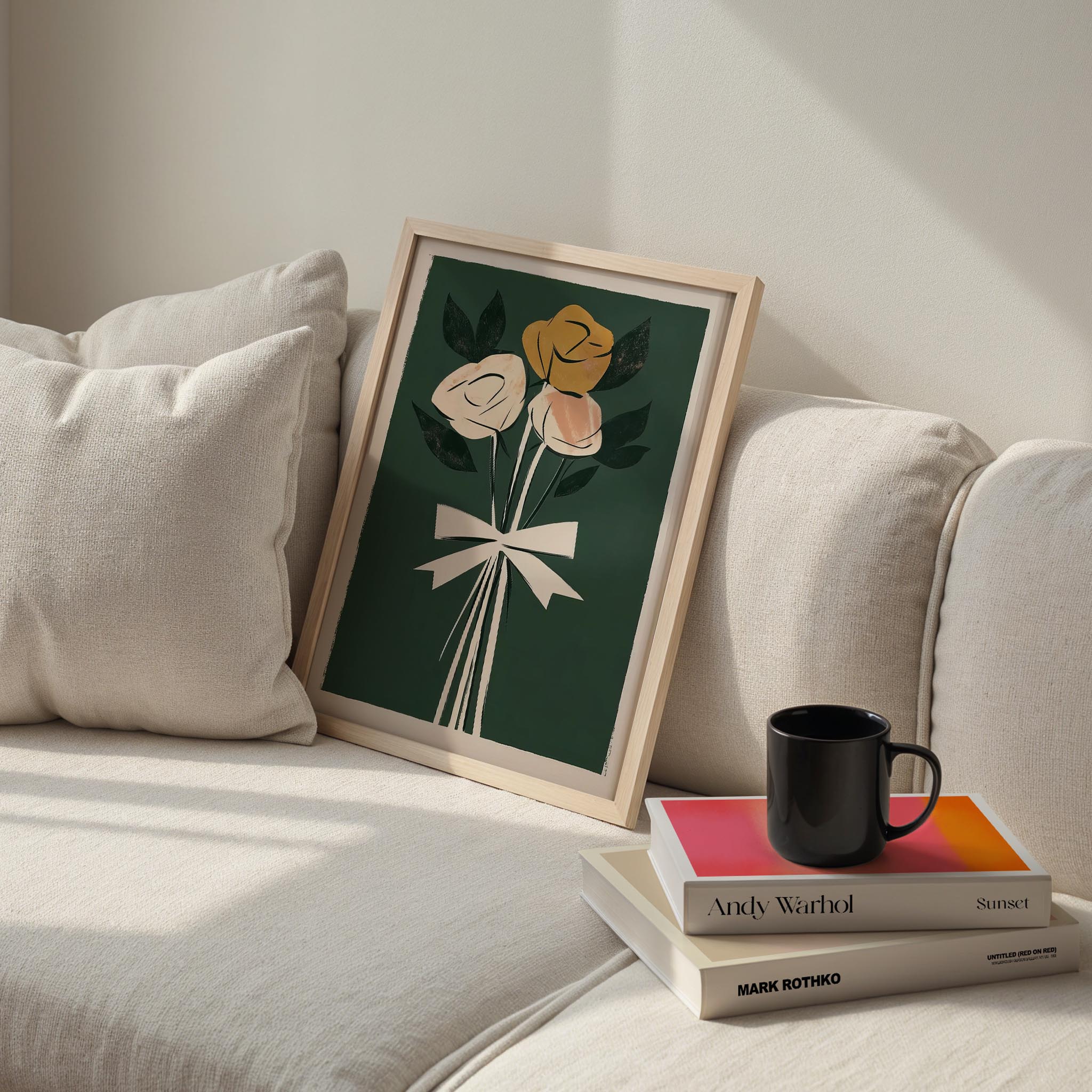 Çiçek Buketleri V - Kurdeleli Güller