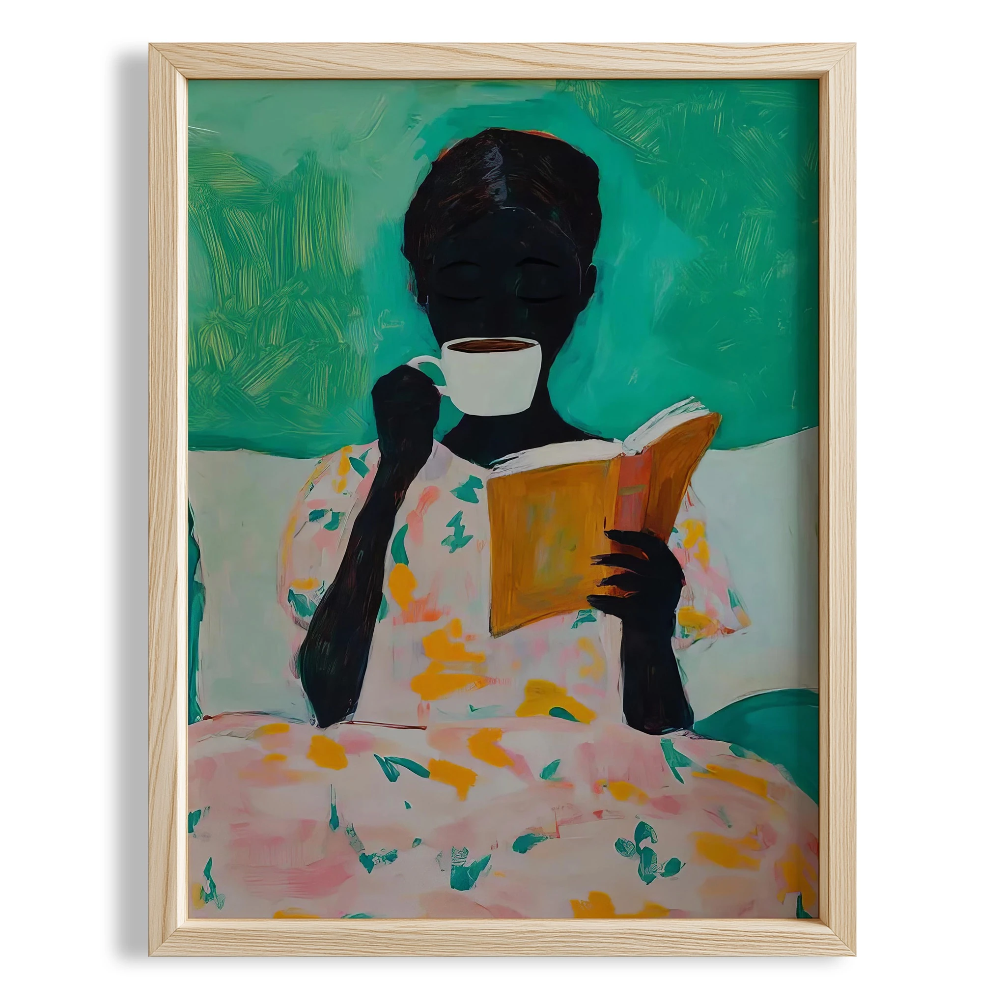 Uçan Şemsiyeli Ayıcık - Pembe Fon