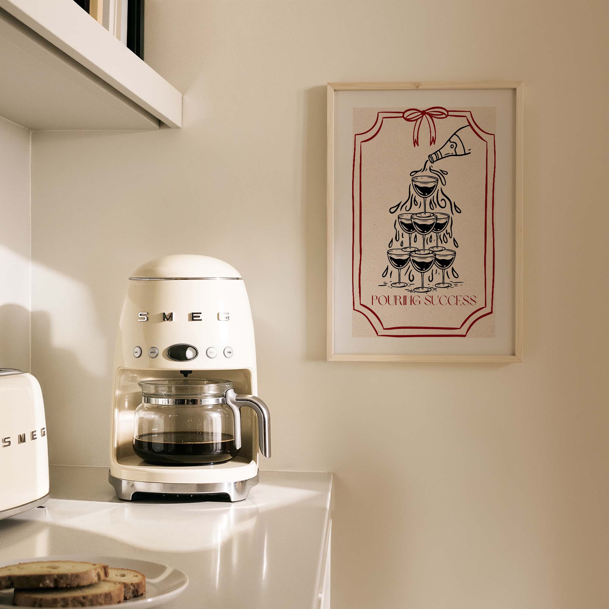 Şarap Kulesi Fransız Kutlama Kültürü Mutfak Duvar Tablosu