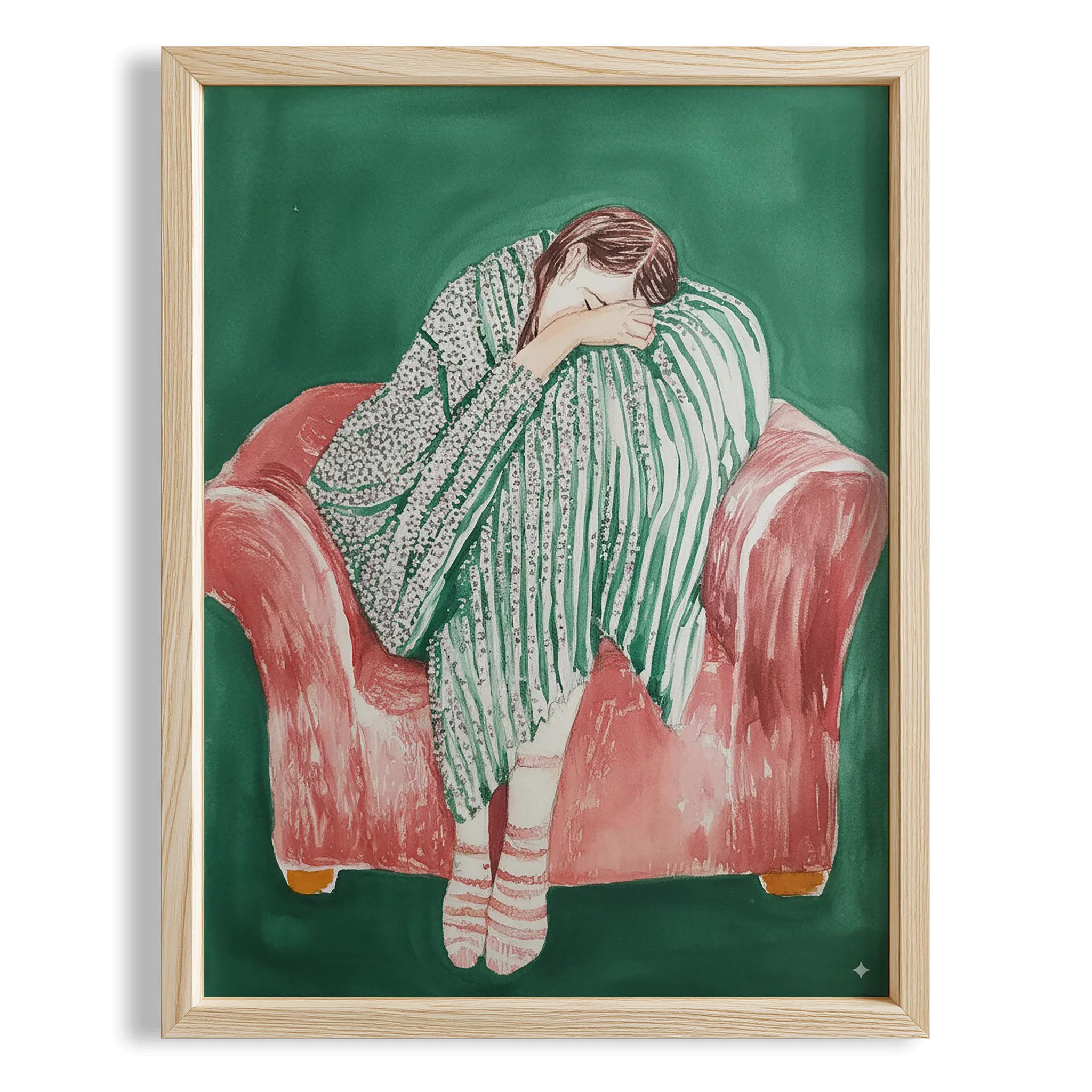 Kadın Portre XIX - Kırmızı Koltuk