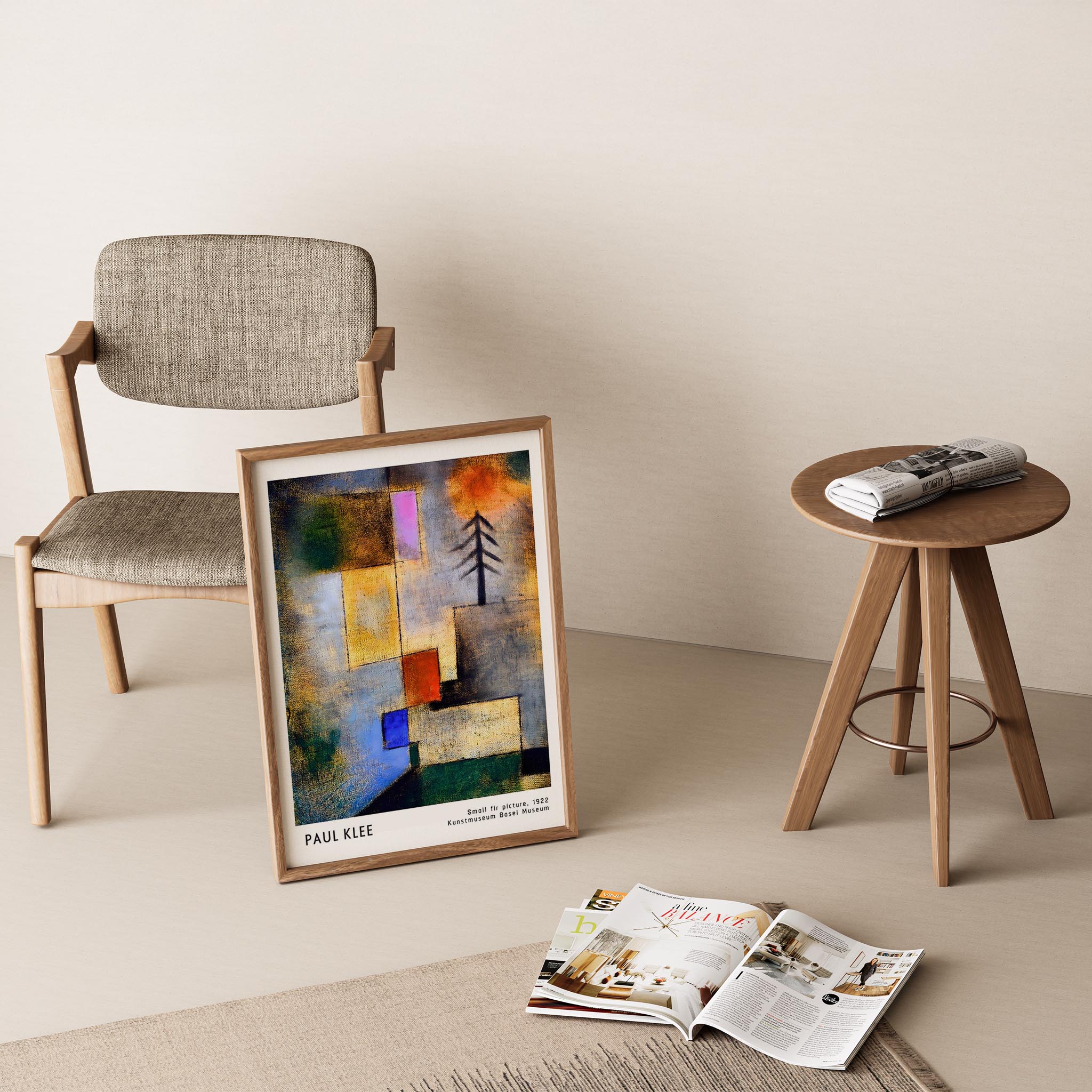 Paul Klee Küçük Ladin Resmi 1922 Suluboya I Duvar Tablosu