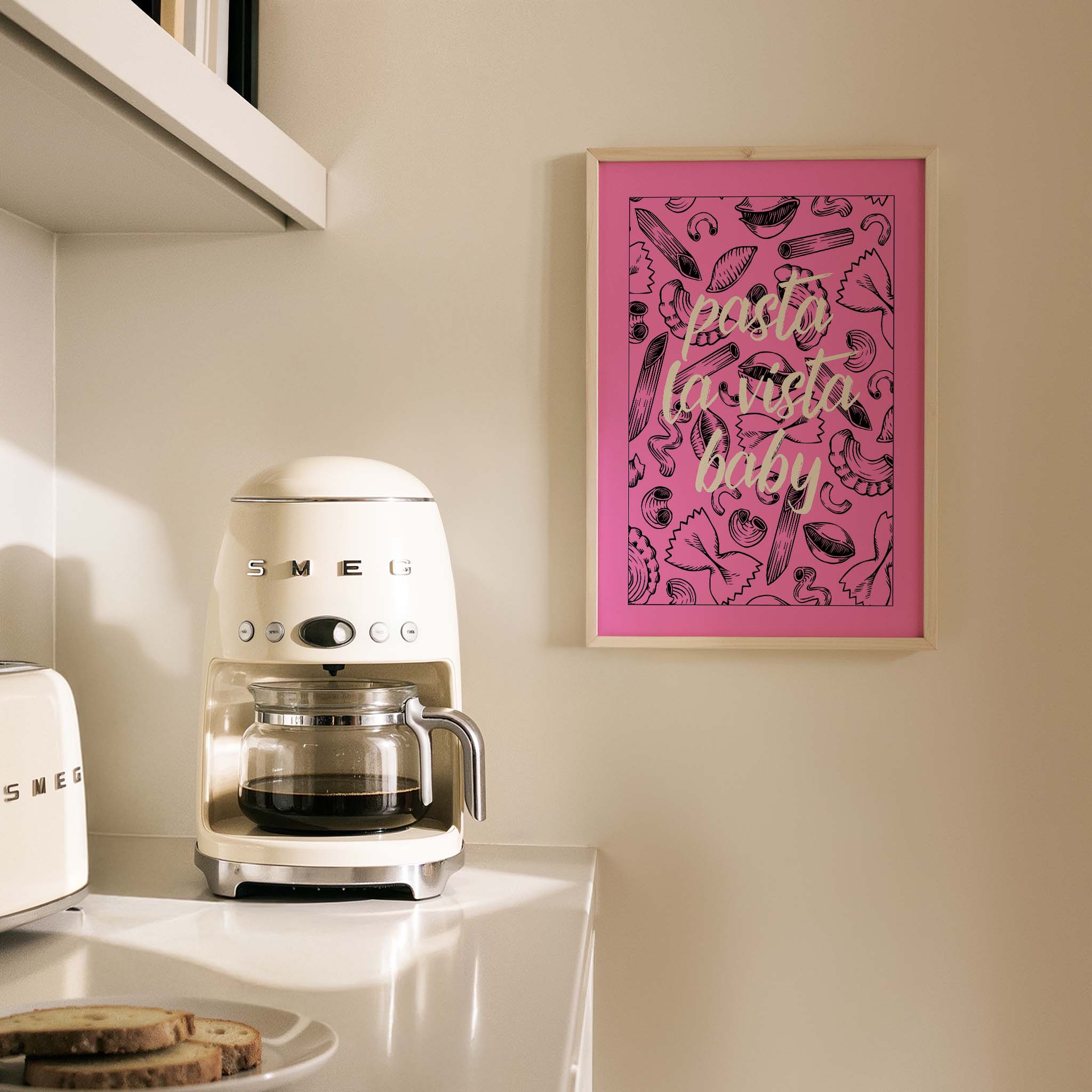 Pasta Baby Tipografi Mutfak Duvar Tablosu