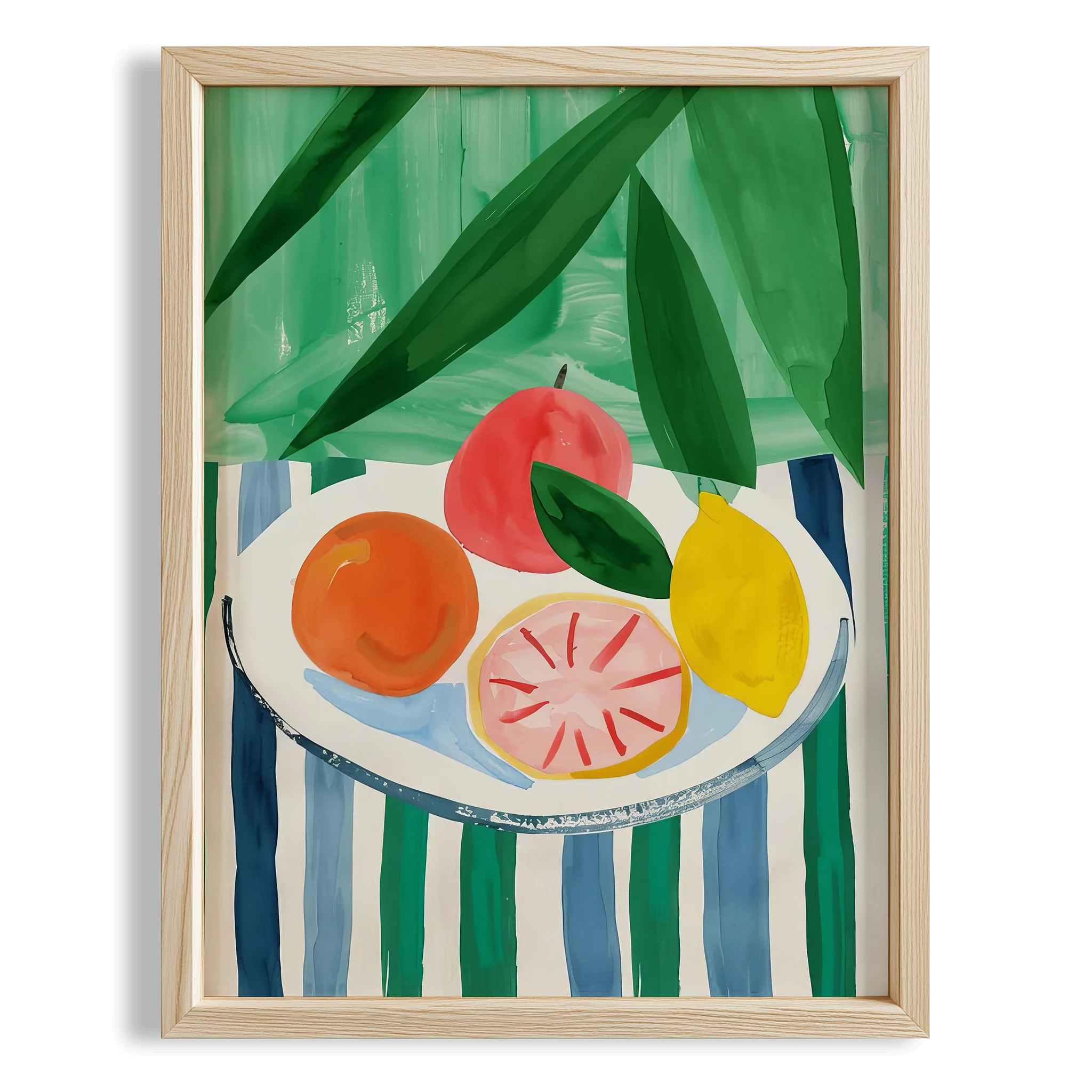 Terakota Çizgili Figür II - Kahve