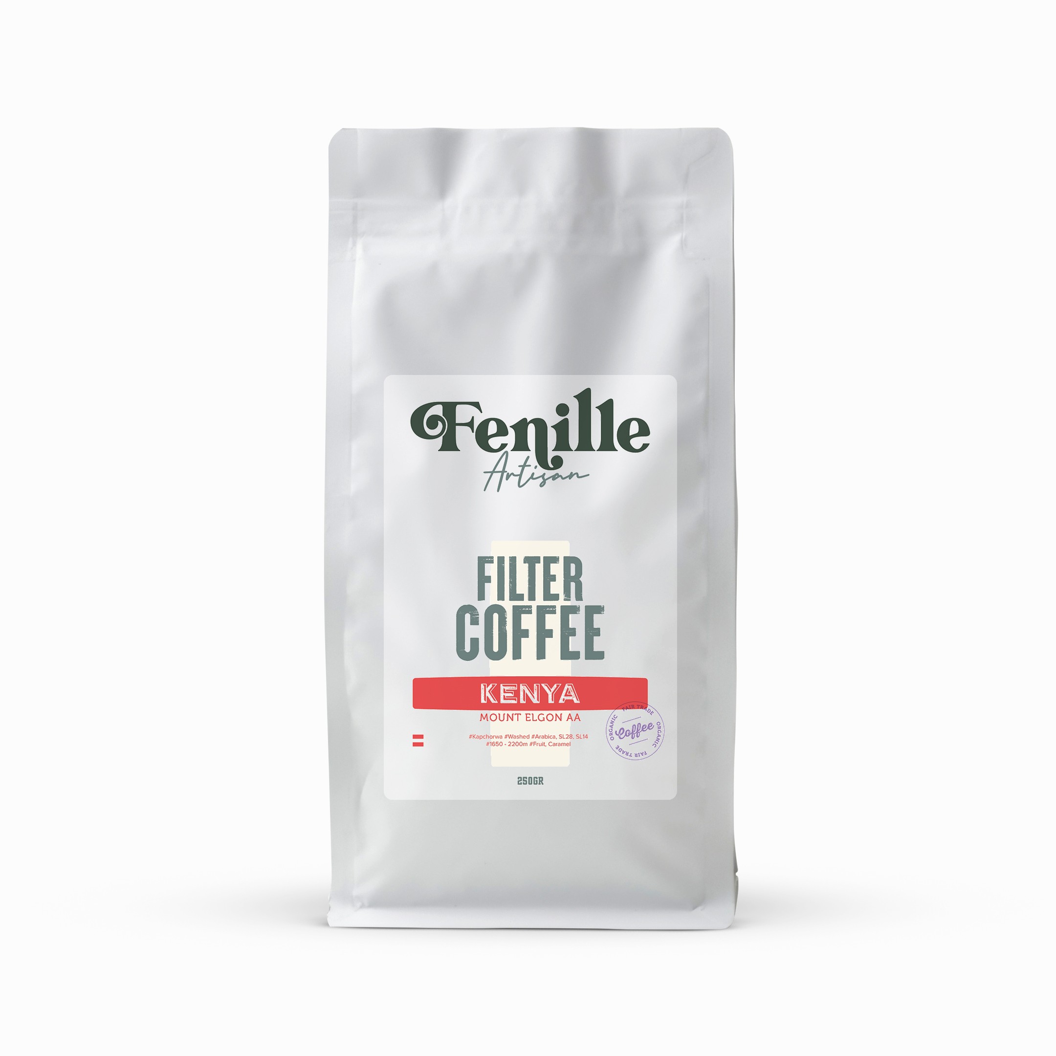 Yöresel Filtre Kahve Kenya - Mount Elgon AA 250 Gr