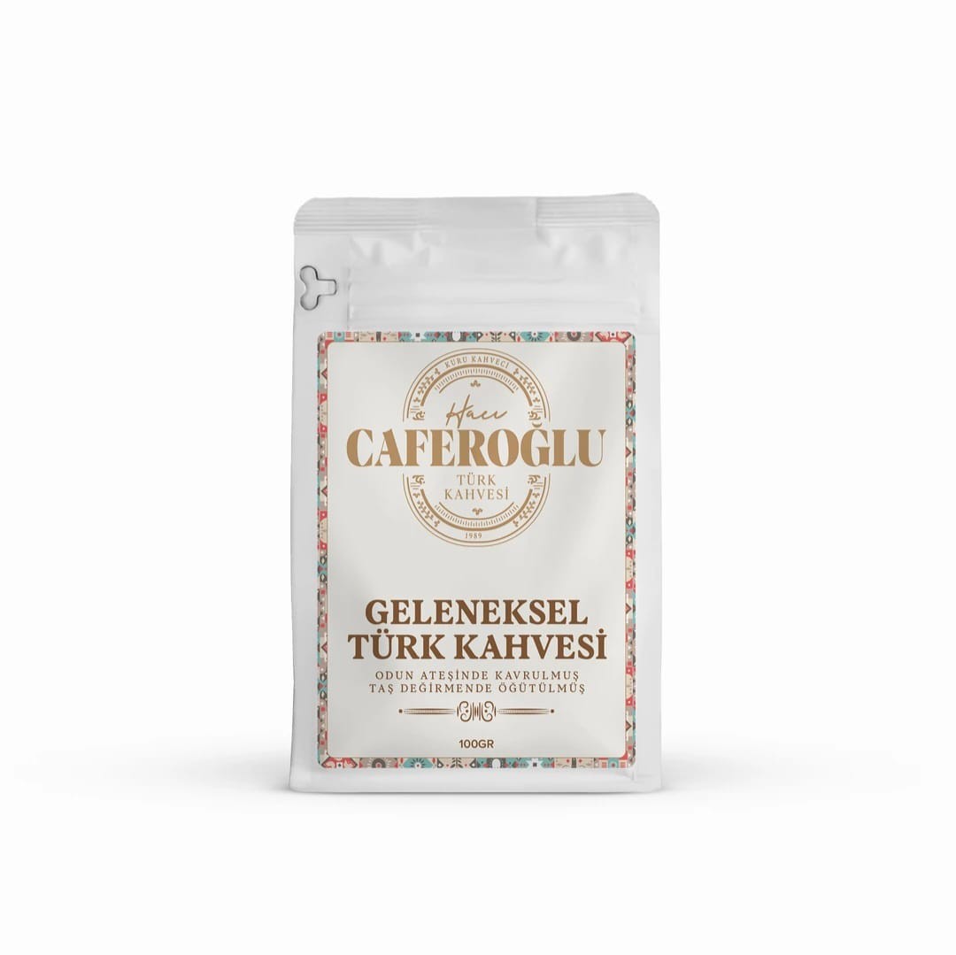 Odun Ateşinde kavrulmuş Taş Değirmende Öğütülmüş Türk Kahvesi (10 Adet 100 Gram Paket / 1 Kg)