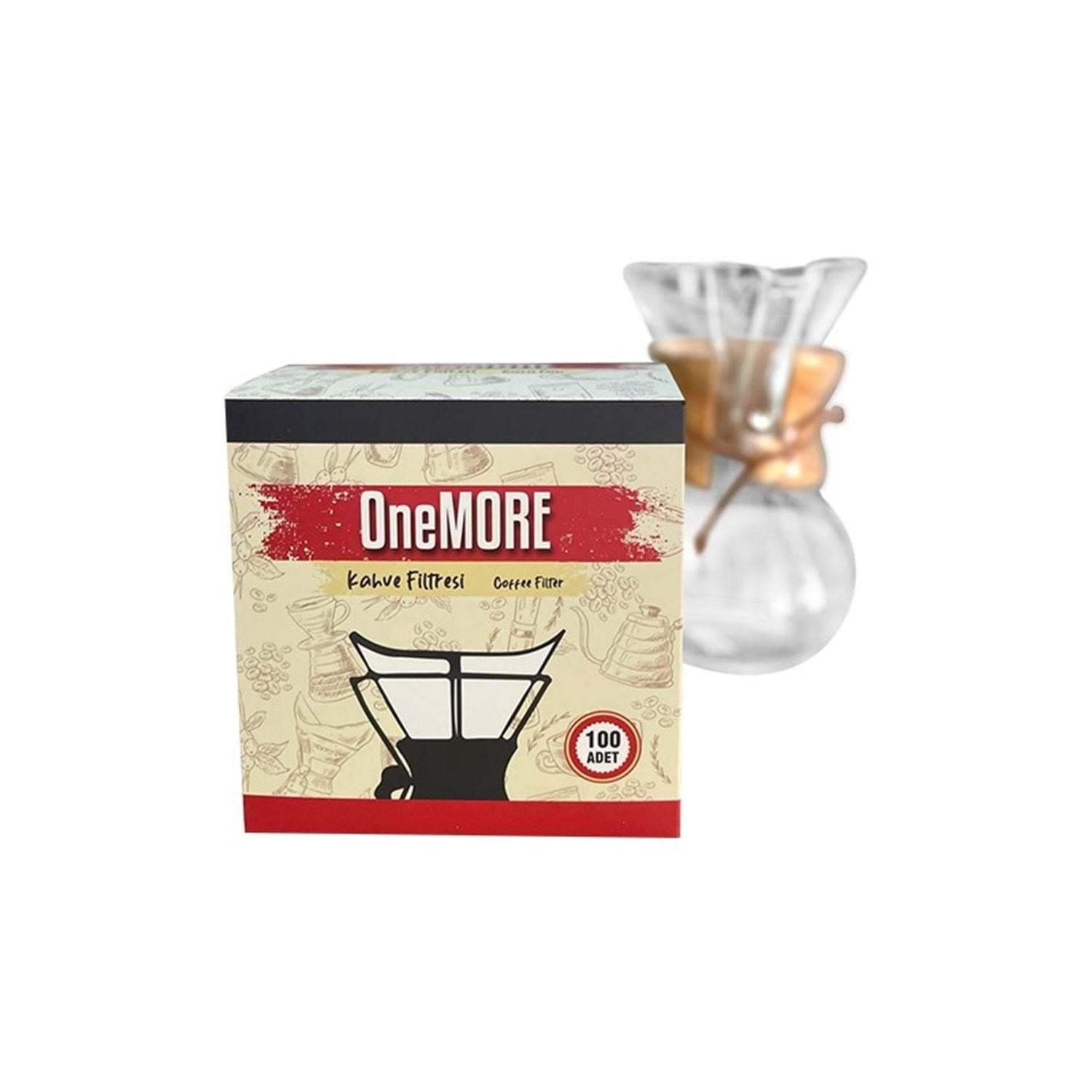 Chemex Uyumlu Filtre Kahve Kağıdı 6-8 Cup 100 Adet