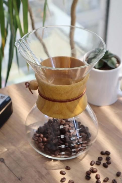 Ahşap Boyunlu Chemex Demleme Ekipmanı - 800 ml
