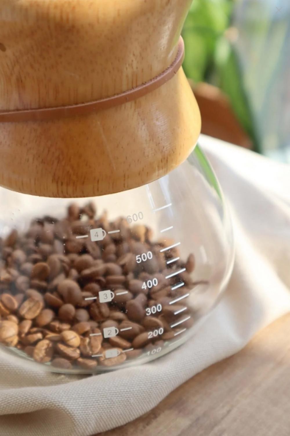 Ahşap Boyunlu Chemex Demleme Ekipmanı - 600 ml