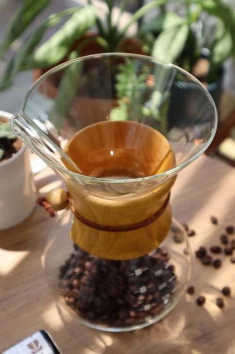 Ahşap Boyunlu Chemex Demleme Ekipmanı - 800 ml