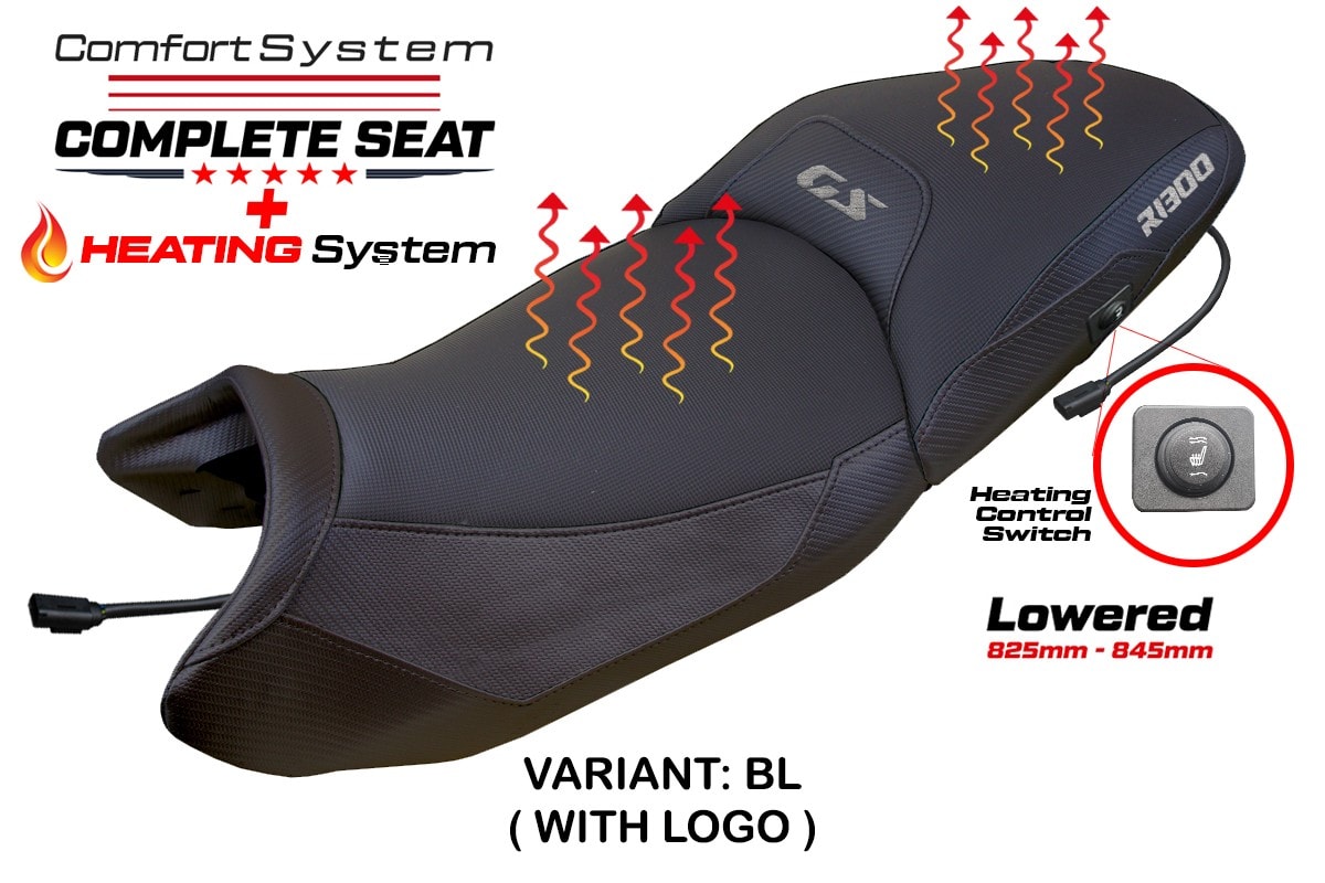 Complete Seat compatible - BMW R 1300 GS 2023-2025 - mod Dorfen Heating Comfort System - Lowered