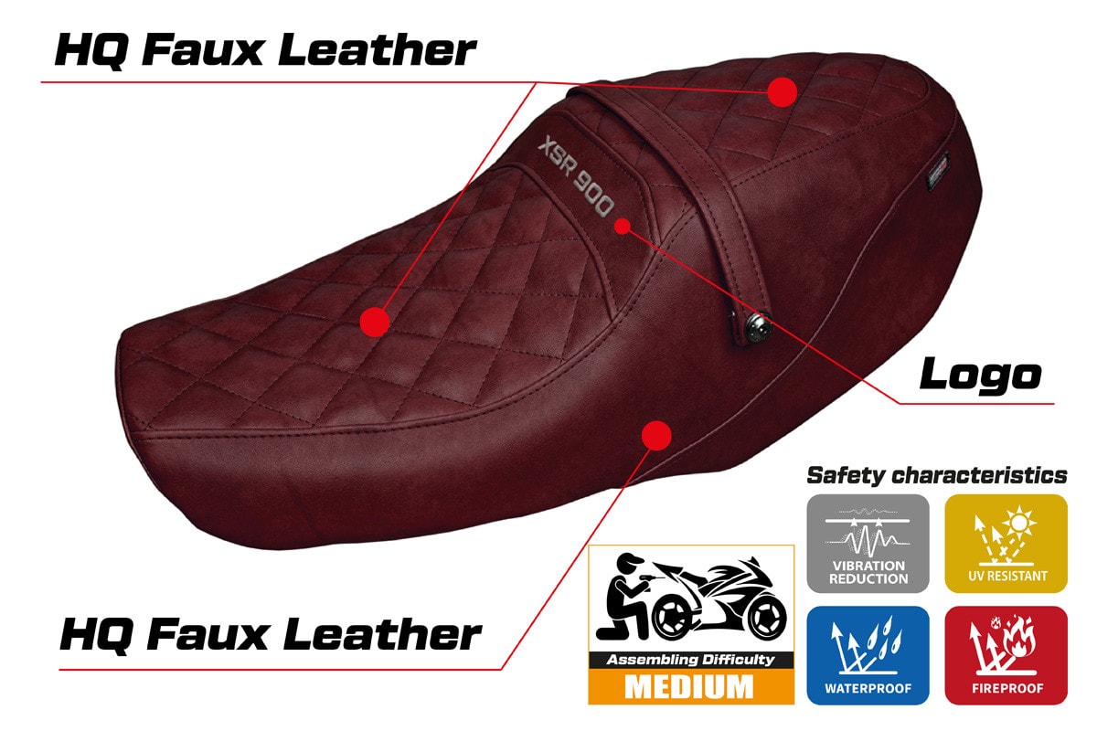 Seat cover compatible - Yamaha XSR 900 2022-2025 - mod Adeje