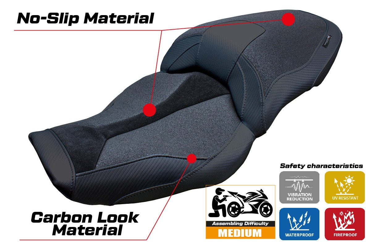 Seat cover compatible - BMW S 1000 XR  2024-2025 - mod Linz Ultragrip