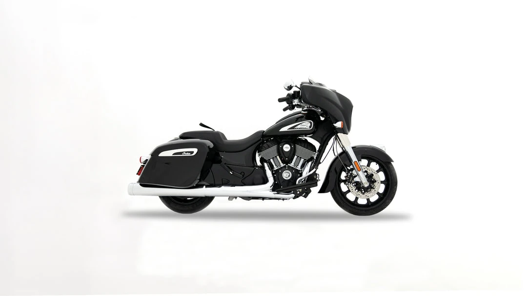 4.5" DBX45 Slip-On Exhaust For Indian/Chrome with Chrome End Caps