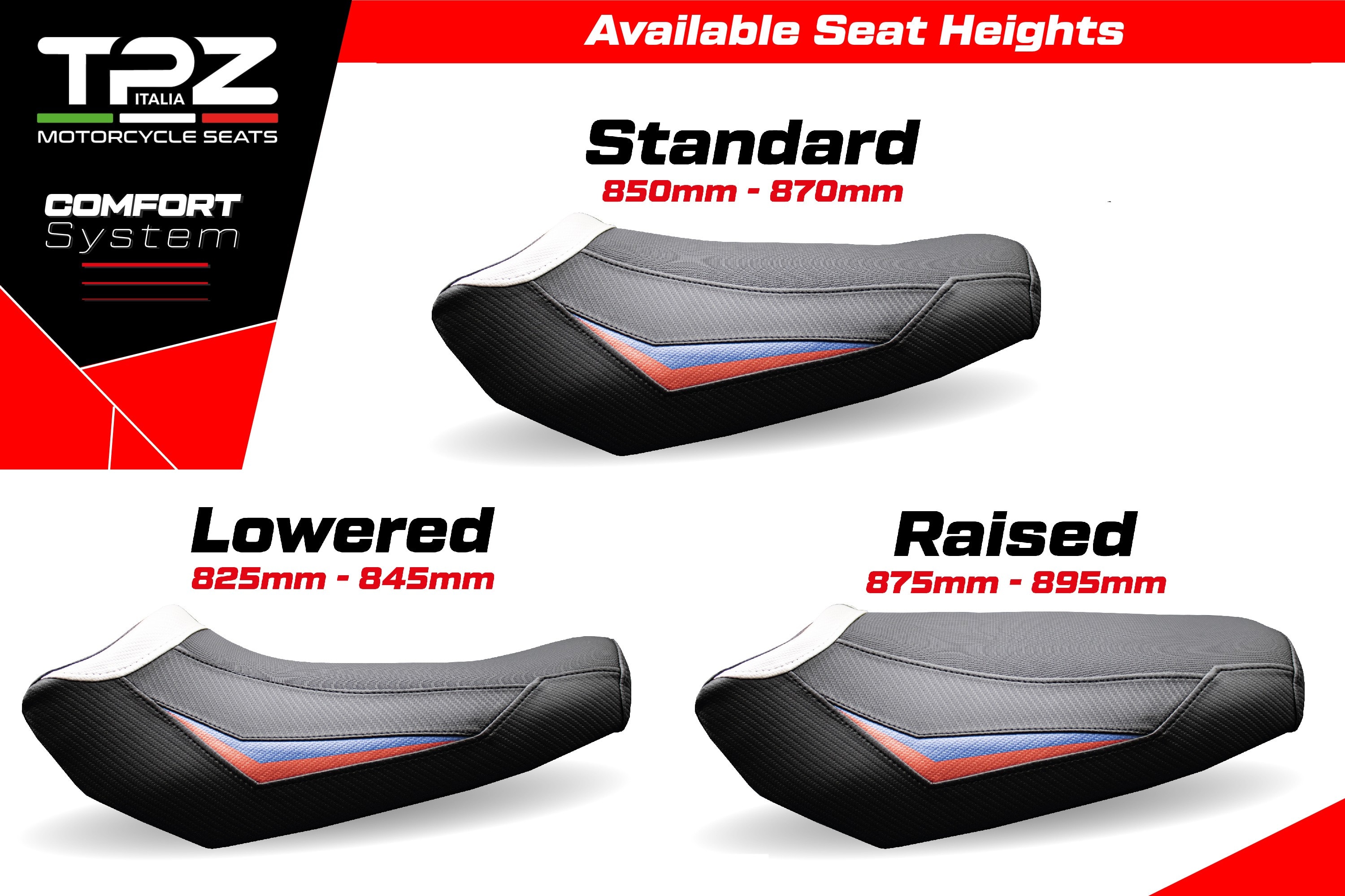 Complete Seat compatible - BMW R 1300 GS 2023-2025 - mod Dorfen Comfort System - Lowered