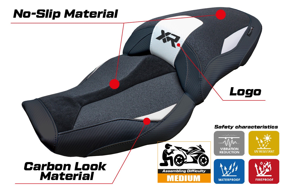 Seat cover compatible - BMW S 1000 XR  2024-2025 - mod Linz Ultragrip