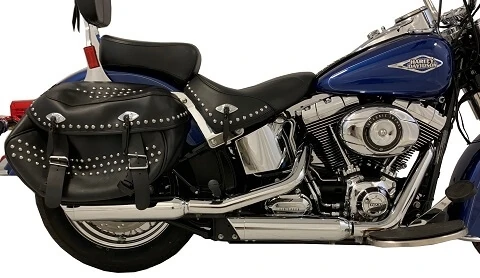 Softail Chrome Tip Compatible Exhaust Pipes | Chrome